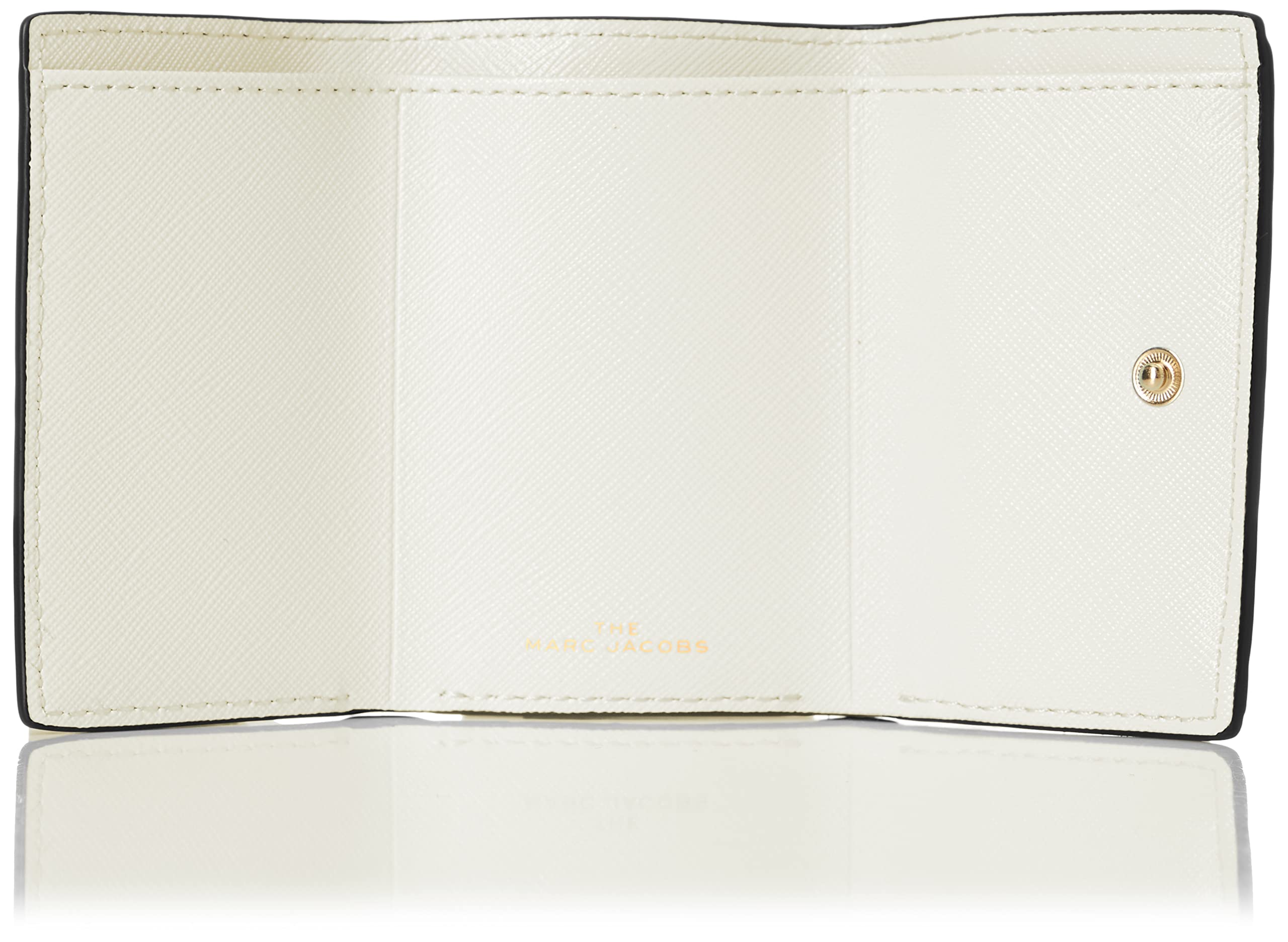 Marc Jacobs Women's Trifold Wallet - Genuine Leather Compact Wallet with RFID Protection | Perfect for Everyday Use, Travel & Gift Giving