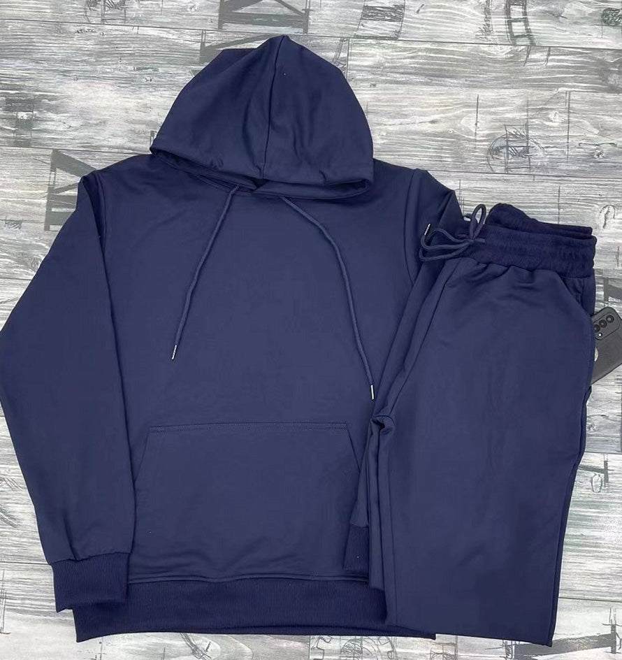 Men's Hooded Sweatshirt Two Piece Suit - Comfortable Cotton Blend Pullover & Jogger Set (XN2067) | Casual Loungewear, Streetwear & Athleisure Outfit for Everyday Wear
