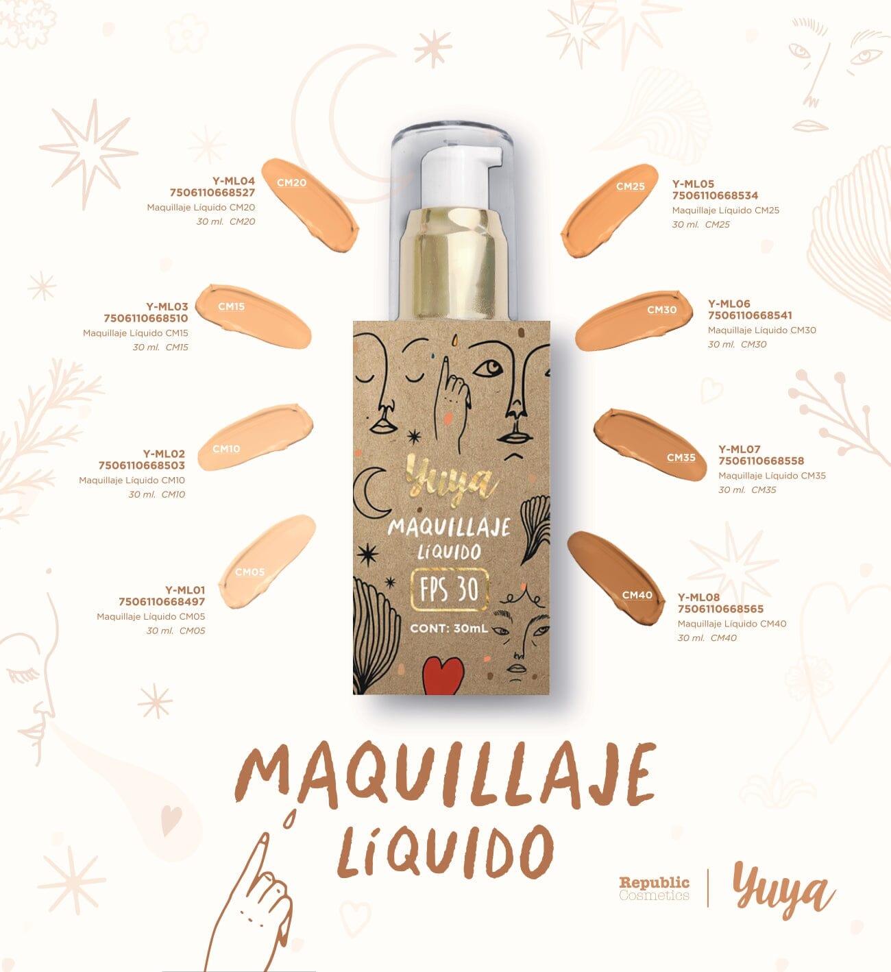 CM20 Liquid Makeup - Long Lasting Waterproof Foundation for Flawless Coverage - Perfect for Daily Wear & Special Occasions
