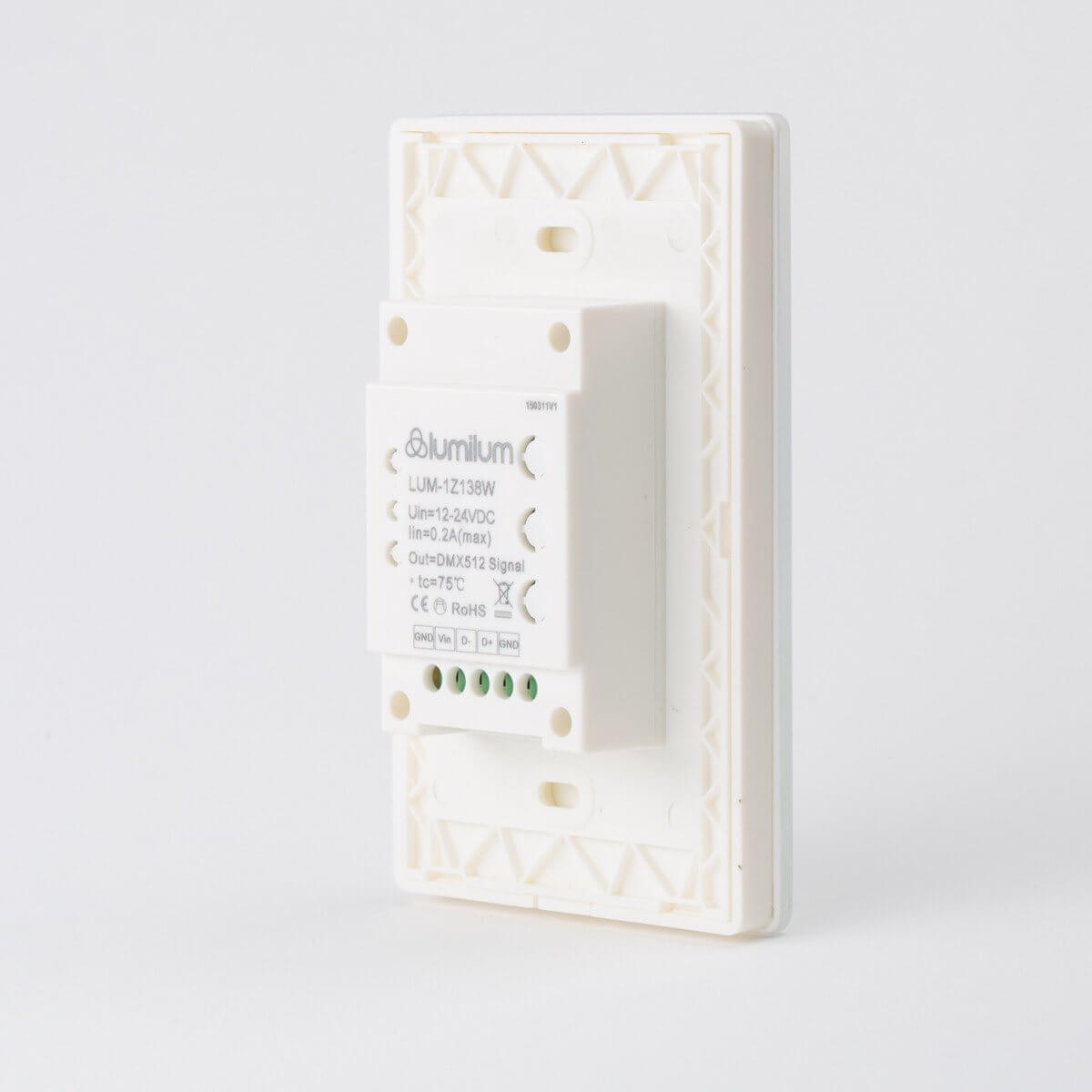 24V In-Wall Mounted RGB LED Controller Panel - 3 Zones for Home & Office Lighting Decoration