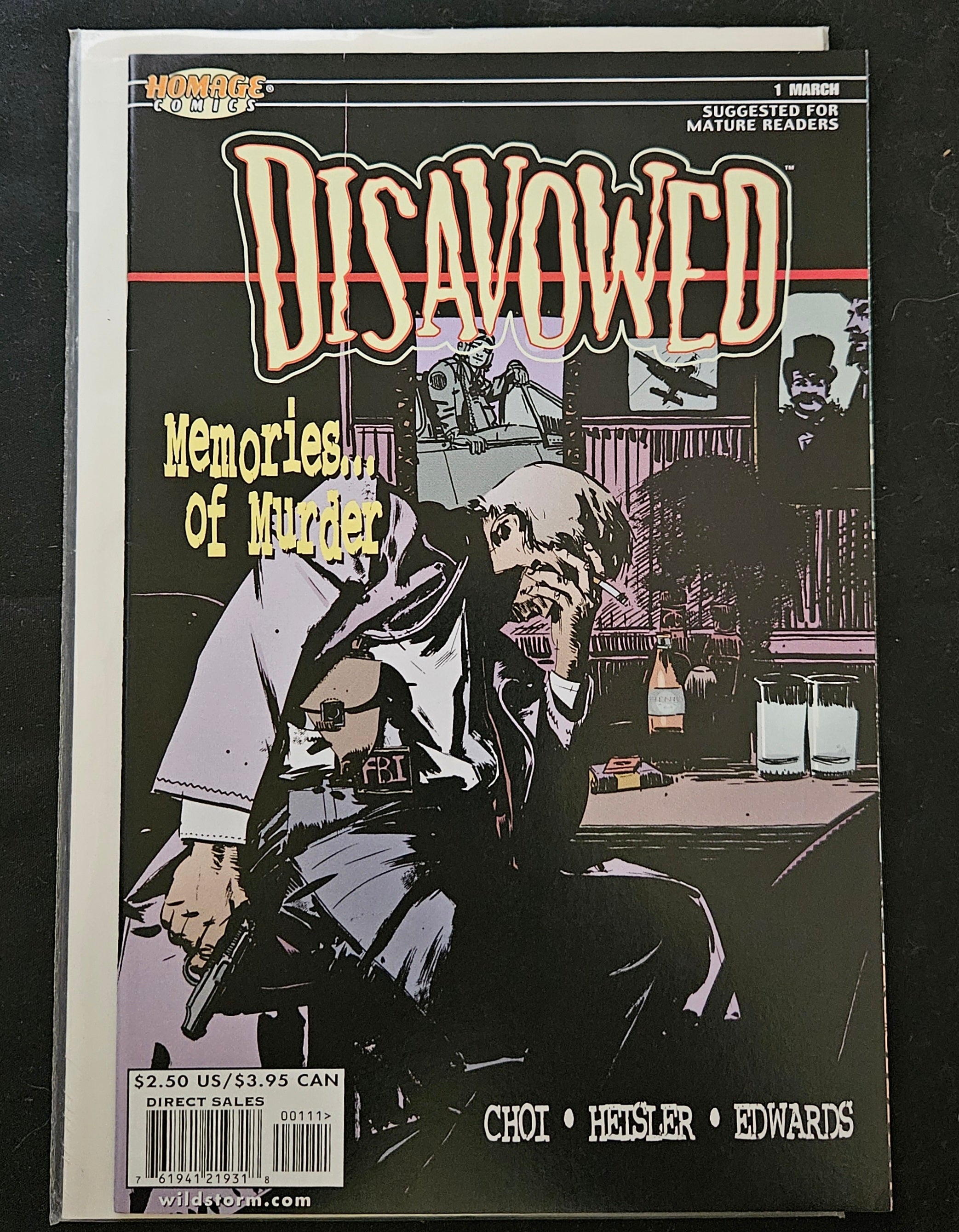 Disavowed #1 - Homage/Image Comics 1992 Vintage Collectible - Perfect for Comic Book Fans & Collectors