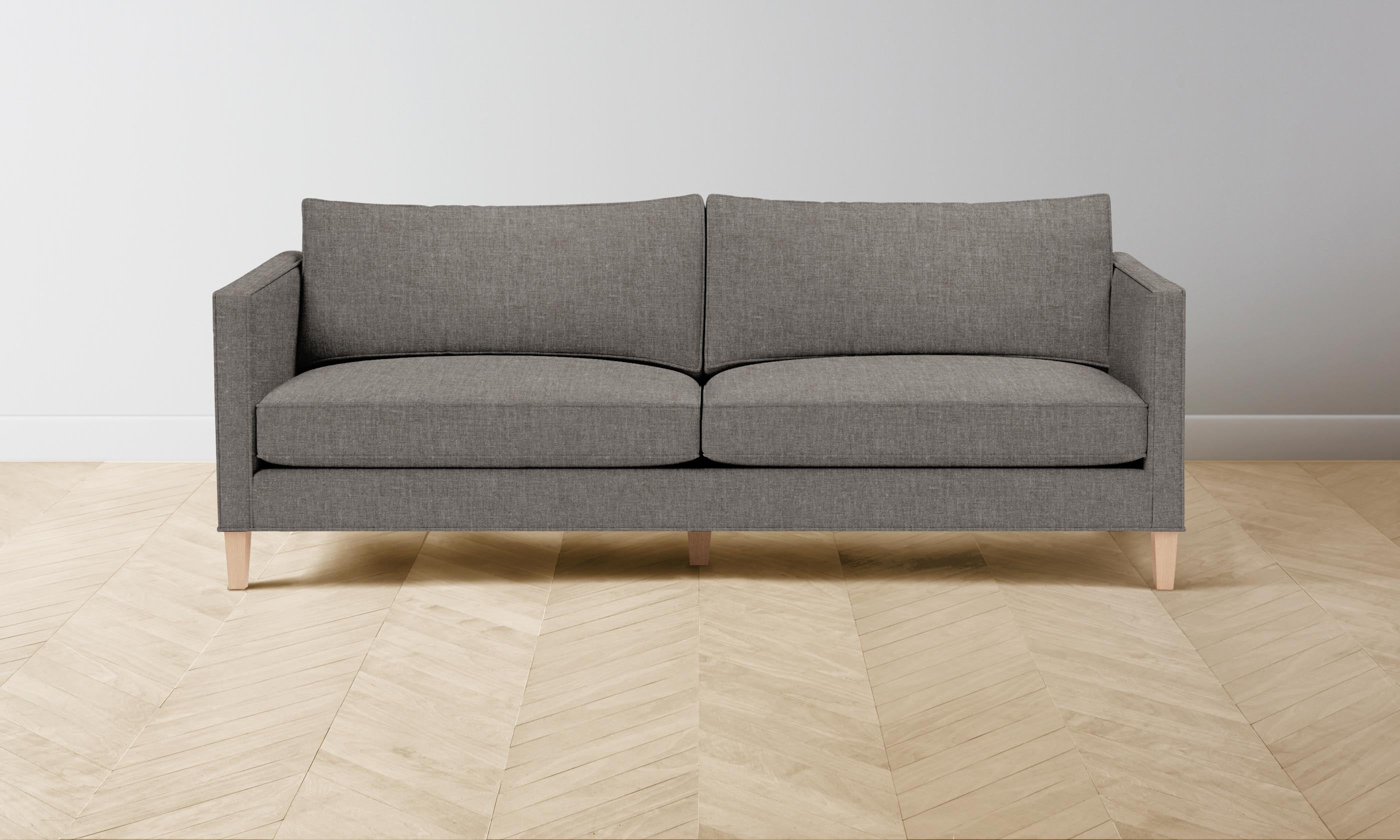 The Crosby Sofa - Heritage Belgian Linen in Agate | Modern Living Room Furniture for Comfort & Style