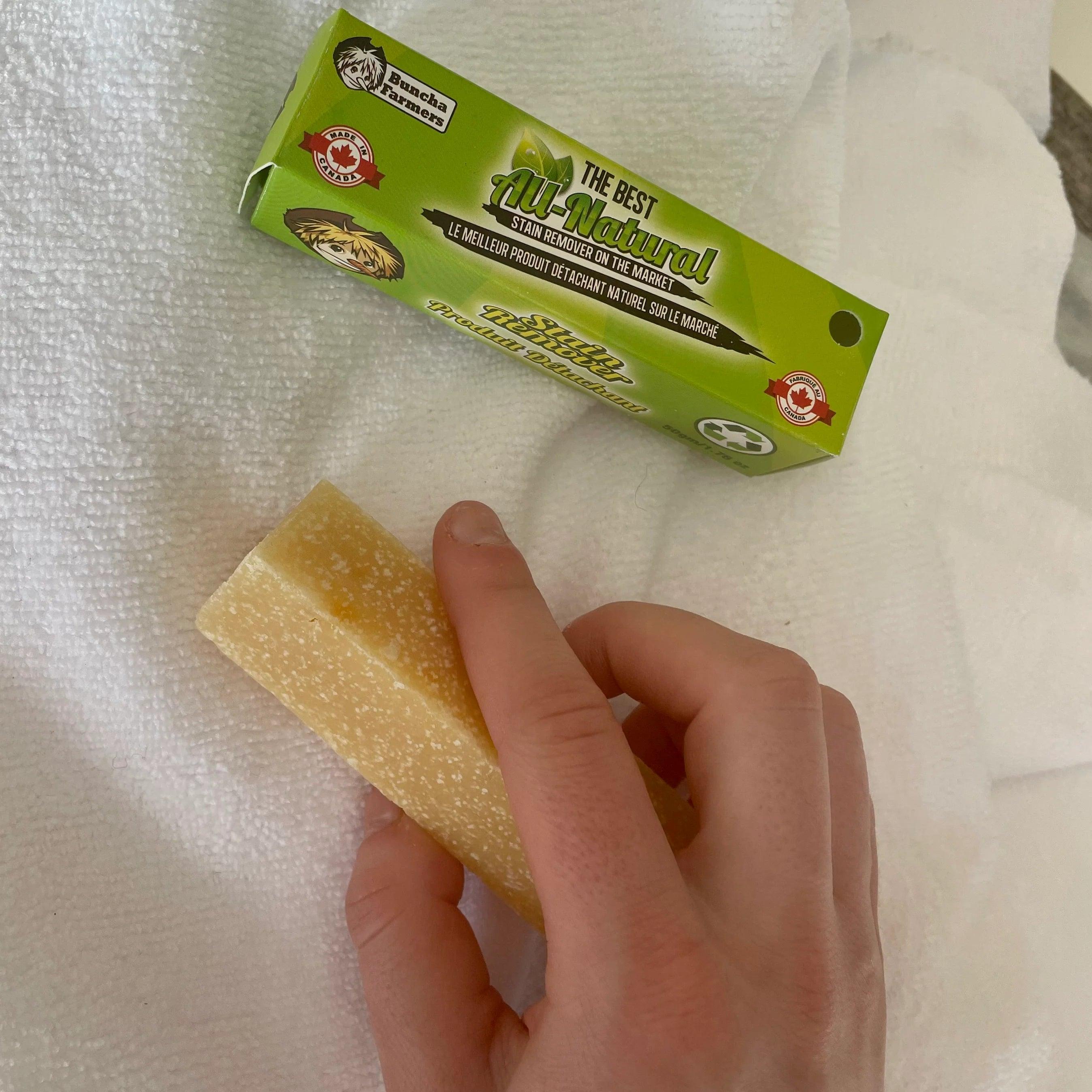 Bunchafarmers All Natural Stain Remover Bar - Eco-Friendly Laundry Soap for Tough Stains on Clothes, Fabrics & Household Items | Perfect for Travel, Camping & Everyday Use
