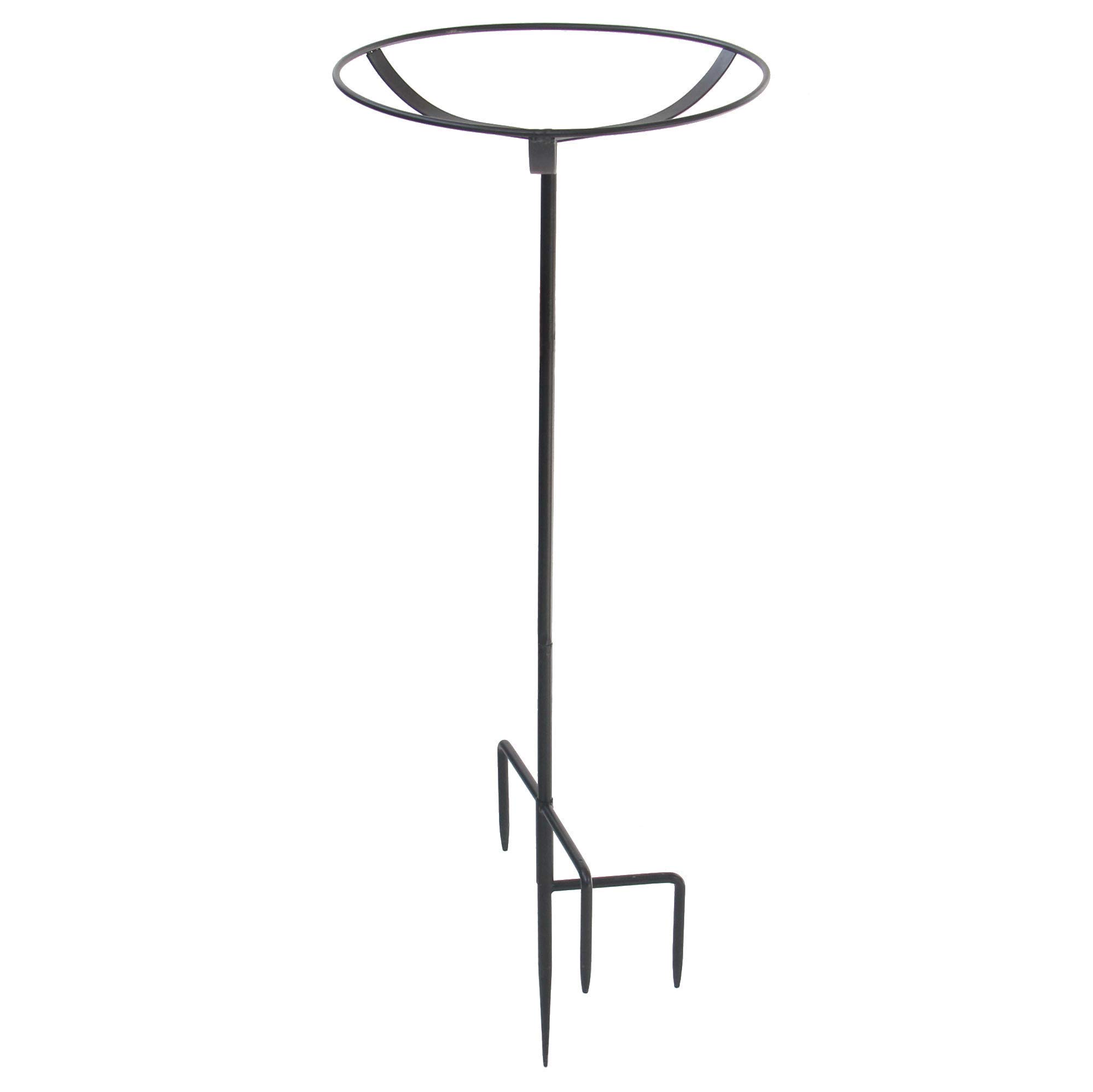 BYER OF MAINE Circle Post Bird Bath in Cobalt Blue with Egg Fly Through Bird Feeder in Mottled Blue - Outdoor Garden Decor for Attracting Wild Birds (Perfect for Backyard, Patio & Bird Watching)
