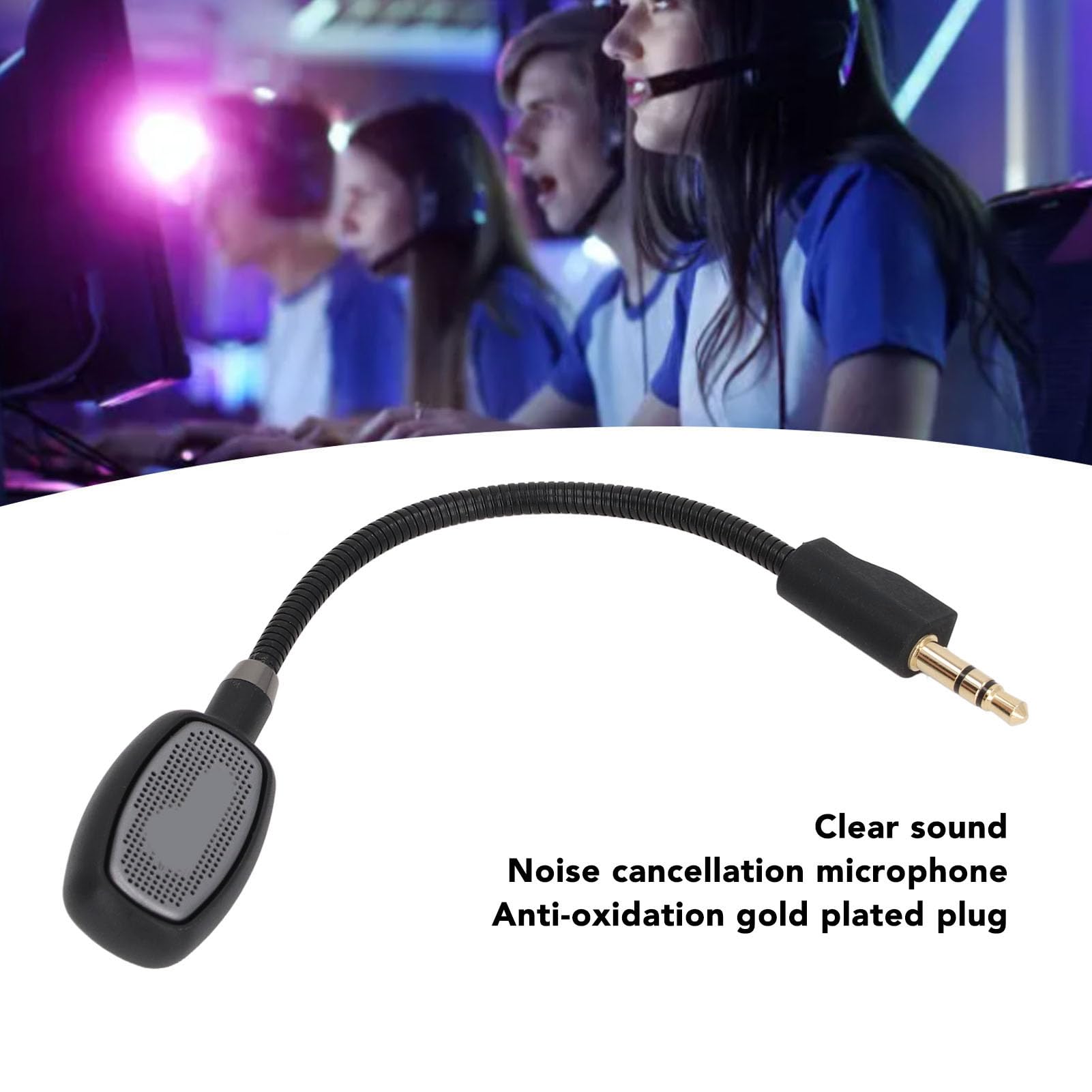 Replacement Microphone for PRO X Wireless Gaming Headsets - Detachable Noise Cancelling Mic with Foam Cover for PC, PS5, Xbox - Perfect for Streaming & Competitive Gaming