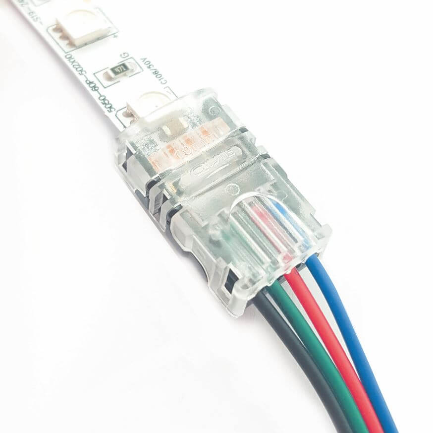 24V LED Strip Lights - Waterproof RGB LED Light Strips with 10mm Solderless Connectors for Home Decoration, Bedroom, Kitchen, Party and Outdoor Lighting