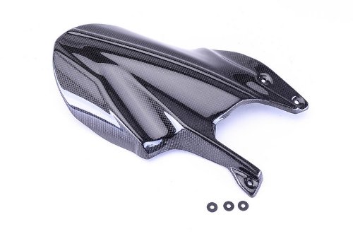 Bestem CBDU-1098-HGR-M Carbon Fiber Rear Fender Mud Guard Hugger for Ducati 1098 848 1198 Motorcycles - Perfect for Wet Weather Protection & Sport Bike Customization
