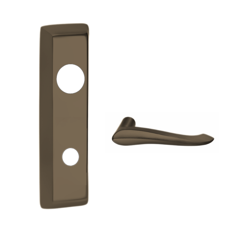 Corbin Russwin 131959ET LC Exit Device Trim - Storeroom Function, Marc 131 Lever Escutcheon for ED5000 Series (No Cylinder Included) - Ideal for Commercial Buildings, Schools, and Hospitals