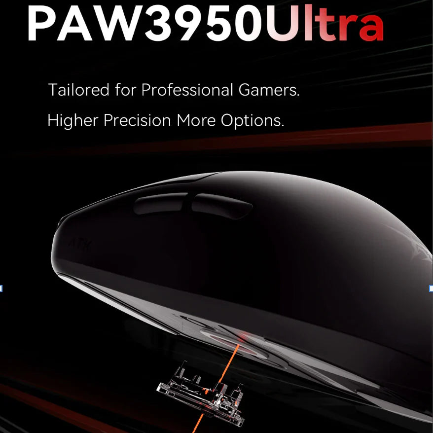 ATK Blazing Sky F1 Pro Wireless Gaming Mouse - 16000 DPI, 8K Polling Rate, Ergonomic Design - Black (Includes 8K Dongle) - Perfect for FPS, MOBA & Esports Gaming