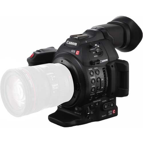 Canon EOS C100 Mark II 4K Cinema Camera Body Only - Professional Digital Video Camera for Filmmaking, Vlogging & Documentary Production