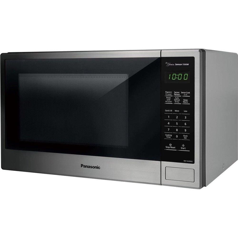 Panasonic NN-SU696S 1.3 Cu. Ft. Stainless Steel Countertop Microwave Oven - Perfect for Small Kitchens, Dorms & Offices