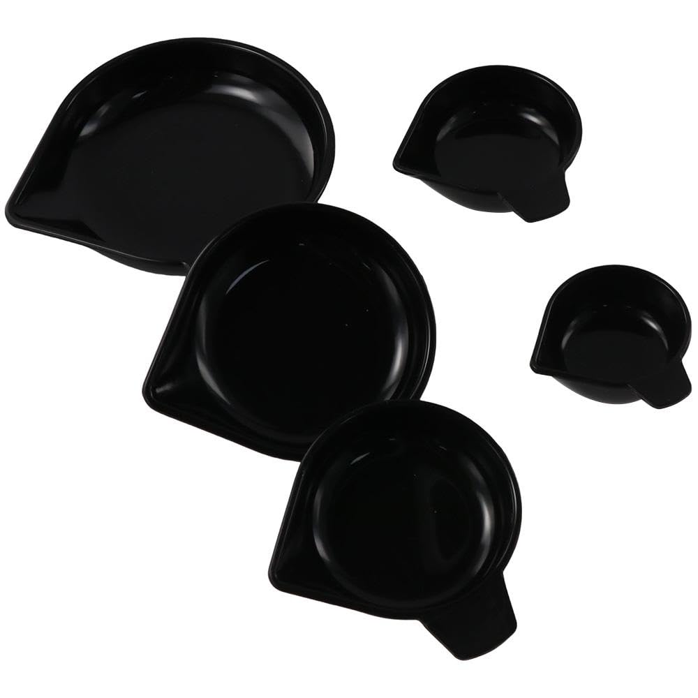 5-Piece Plastic Weighing Pans Set - 5 Different Sizes for Precise Measurement | Laboratory Equipment for Powders, Liquids, Gems & Chemicals | Ideal for Science Labs, Jewelry Making & DIY Projects