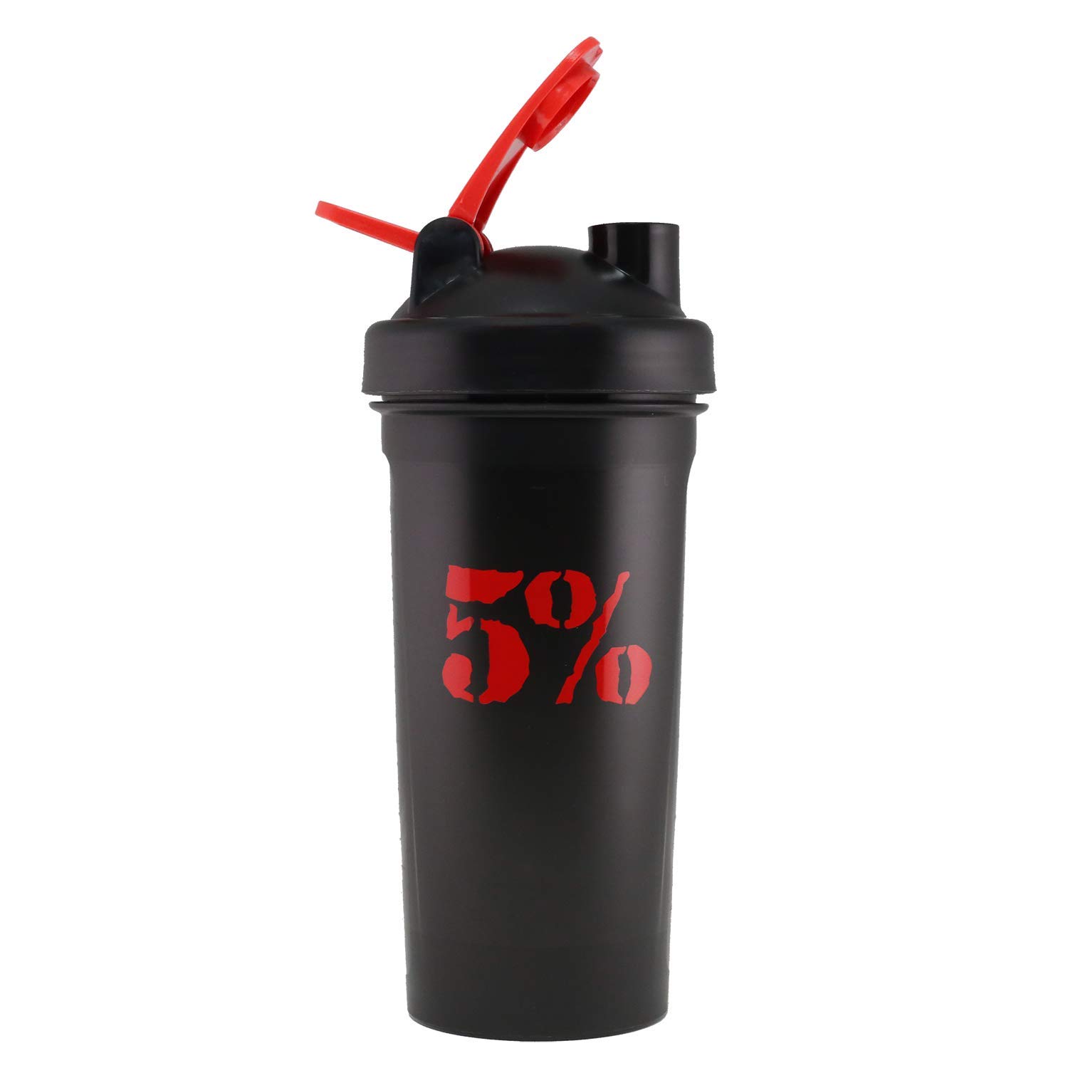 5% Nutrition Rich Piana Gym Protein Shaker Bottle - 20oz BPA-Free Leak-Proof Water Bottle with Measurement Lines & Internal Mixer | Perfect for Bodybuilding, Workout & Post-Training Recovery | Fits Most Car Cup Holders & Gym Bags