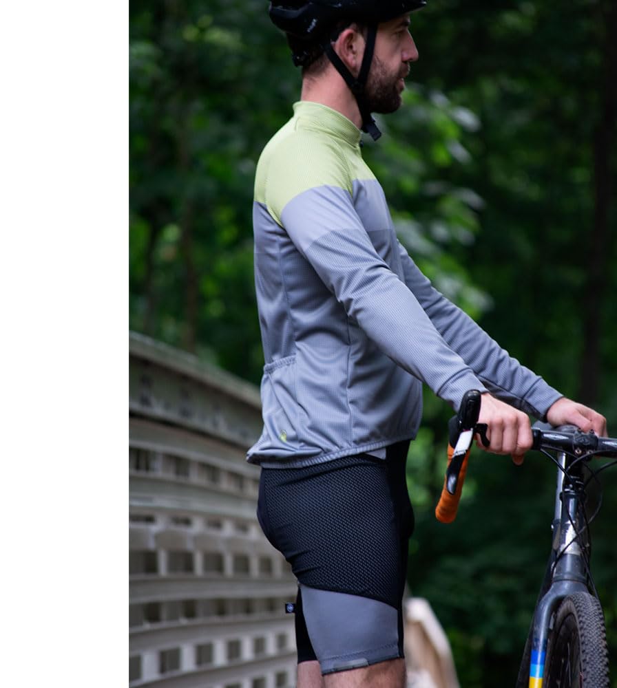 Men's Gel Touring Padded Bike Shorts with Innovative Mesh Pockets - USA Made Cycling Shorts for Road Biking & Long Distance Riding