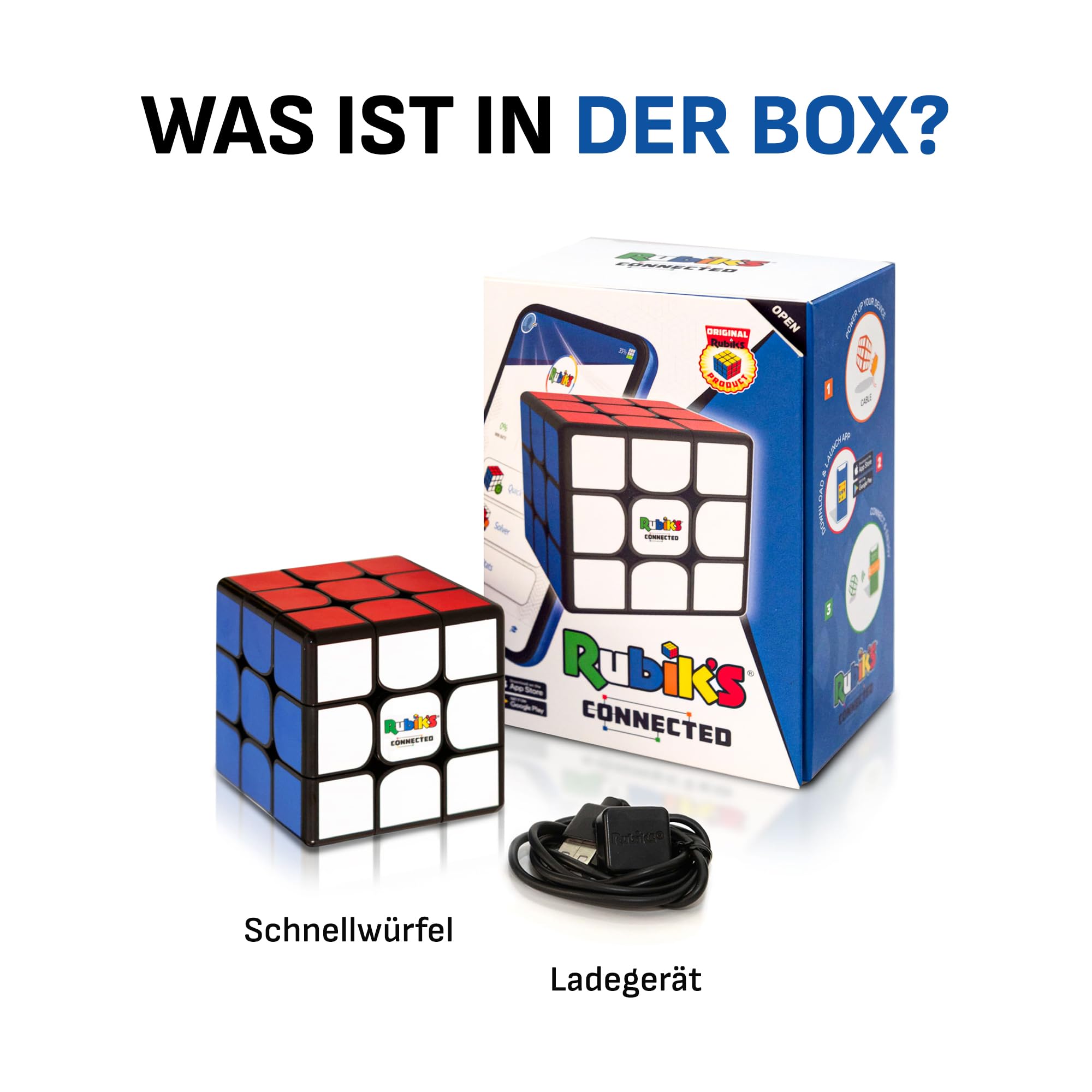 Original Rubik's Connected - Smart Digital Electronic Magic Cube with Global Multiplayer App | STEM Puzzle Game for All Skill Levels | Perfect for Brain Training, Gifts & Family Fun