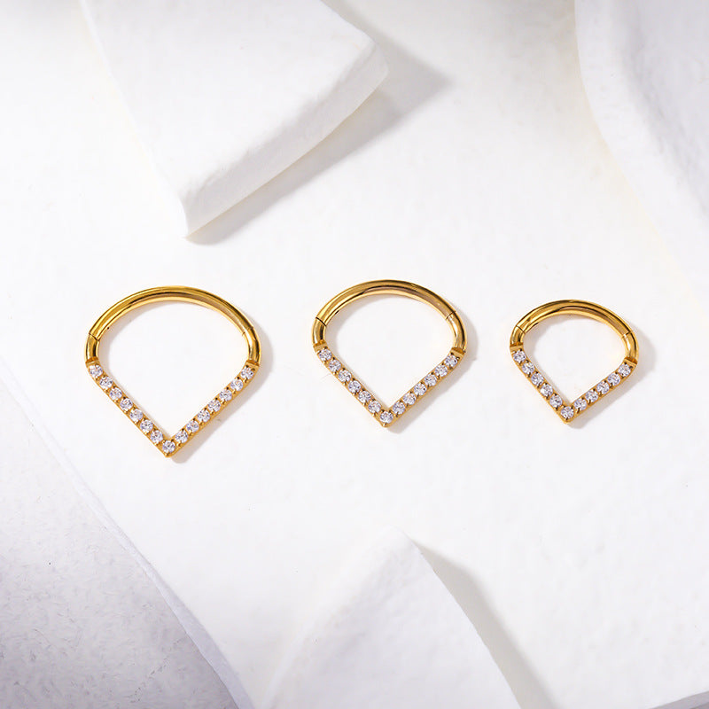 16G Cartilage Titanium Nose Ring - Teardrop Shape Body Jewelry for Women | Perfect for Everyday Wear, Parties & Special Occasions
