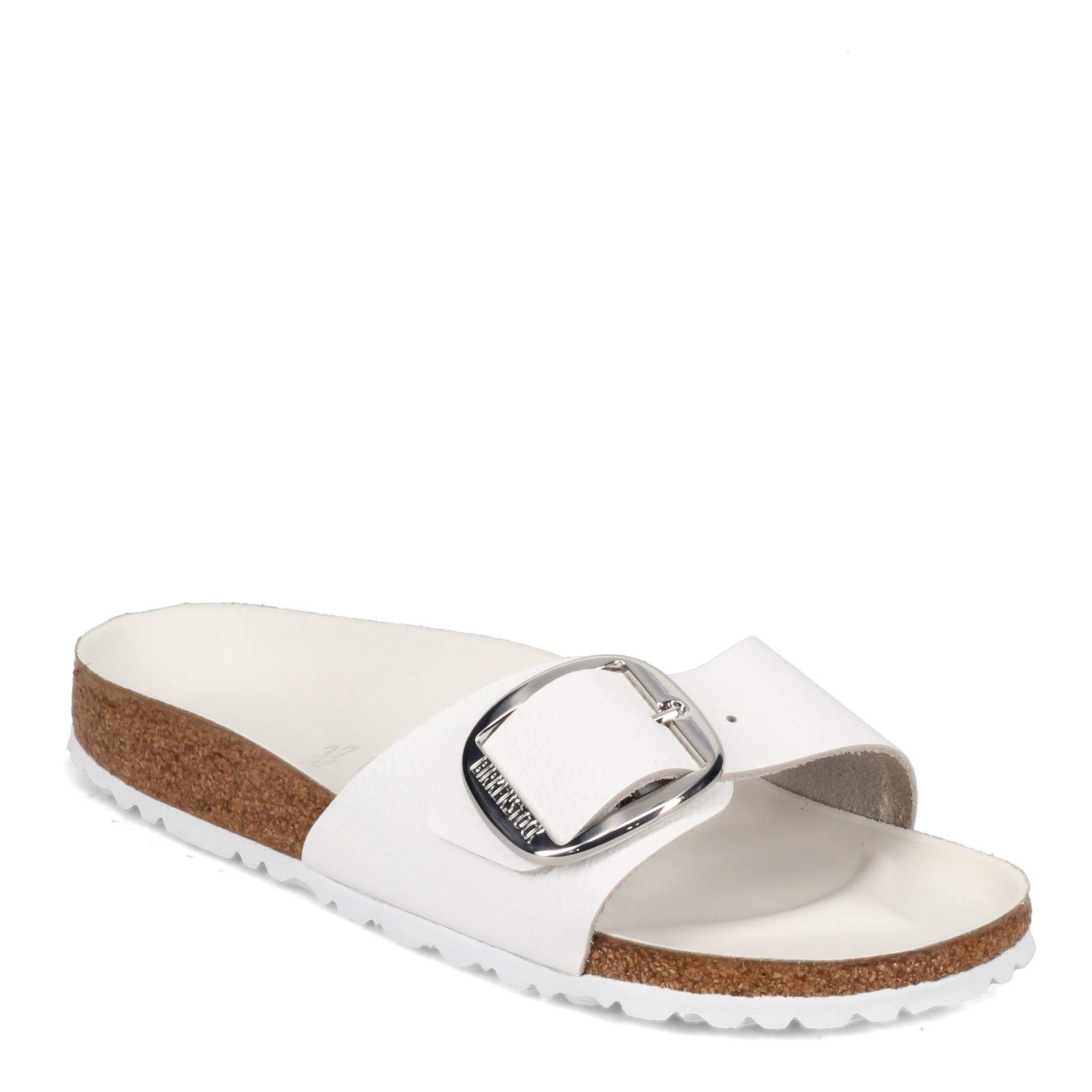 Birkenstock Women's Madrid Big Buckle Sandals - Comfortable Leather Slide Sandals for Women | Perfect for Casual Wear, Summer Outfits & Beach Vacations