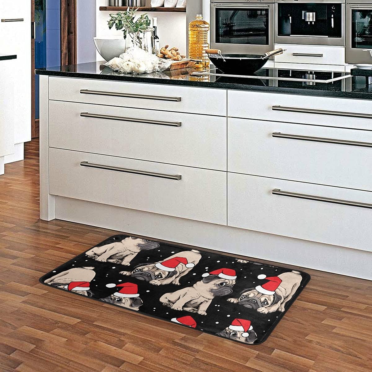 DOMIKING Non-Slip Christmas Kitchen Rug - 39