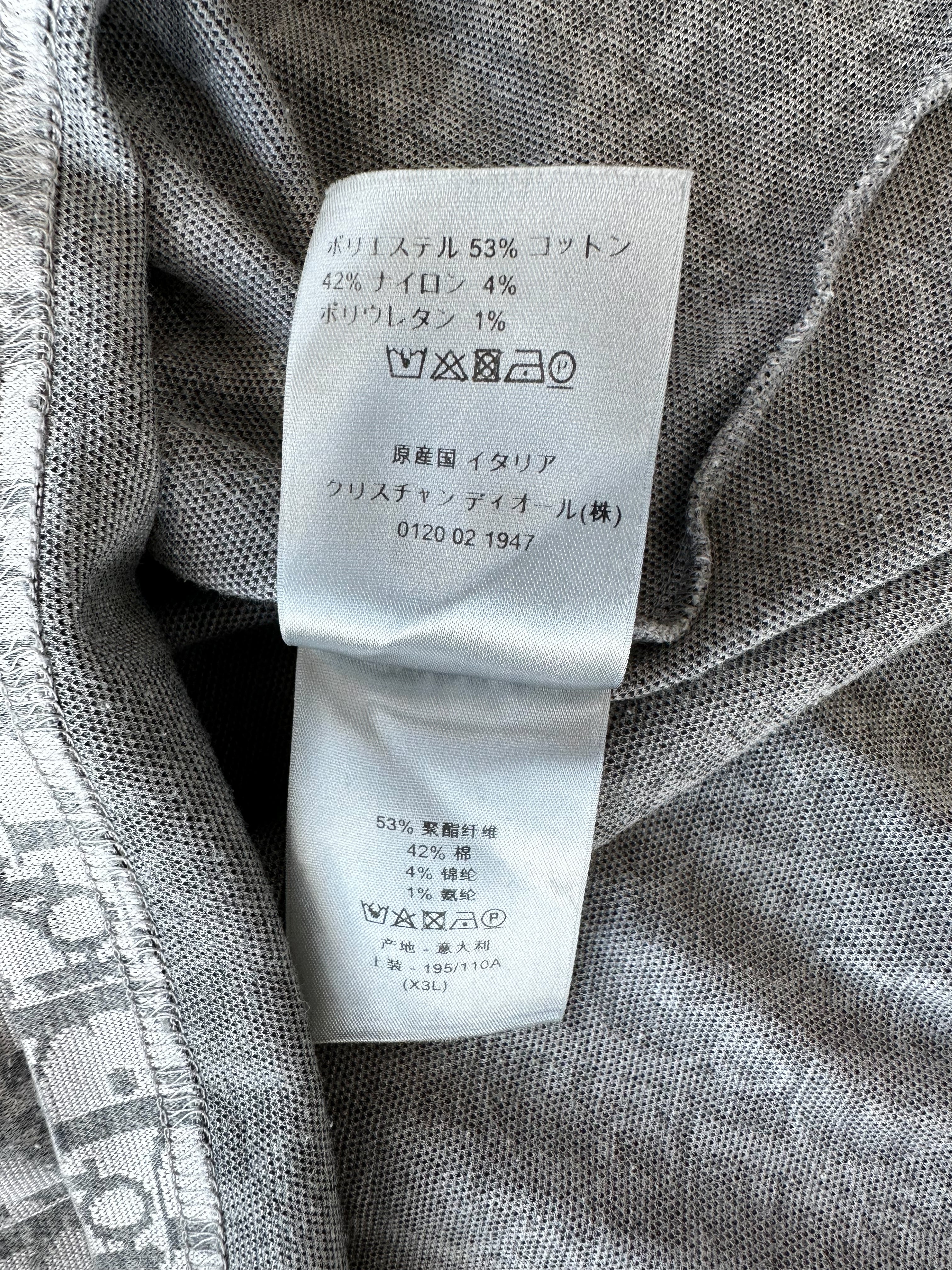 Dior Daniel Arsham Grey Oblique T-Shirt | Limited Edition Designer Tee for Men | Perfect for Streetwear & Luxury Fashion Outfits