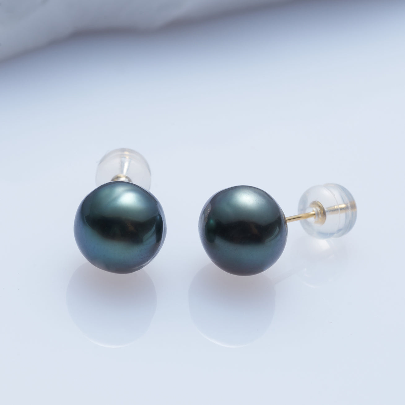 18K Gold Tahitian Baroque Pearl Stud Earrings for Women - Luxury High-Quality Pearl Jewelry Gift for Wedding, Anniversary & Special Occasions