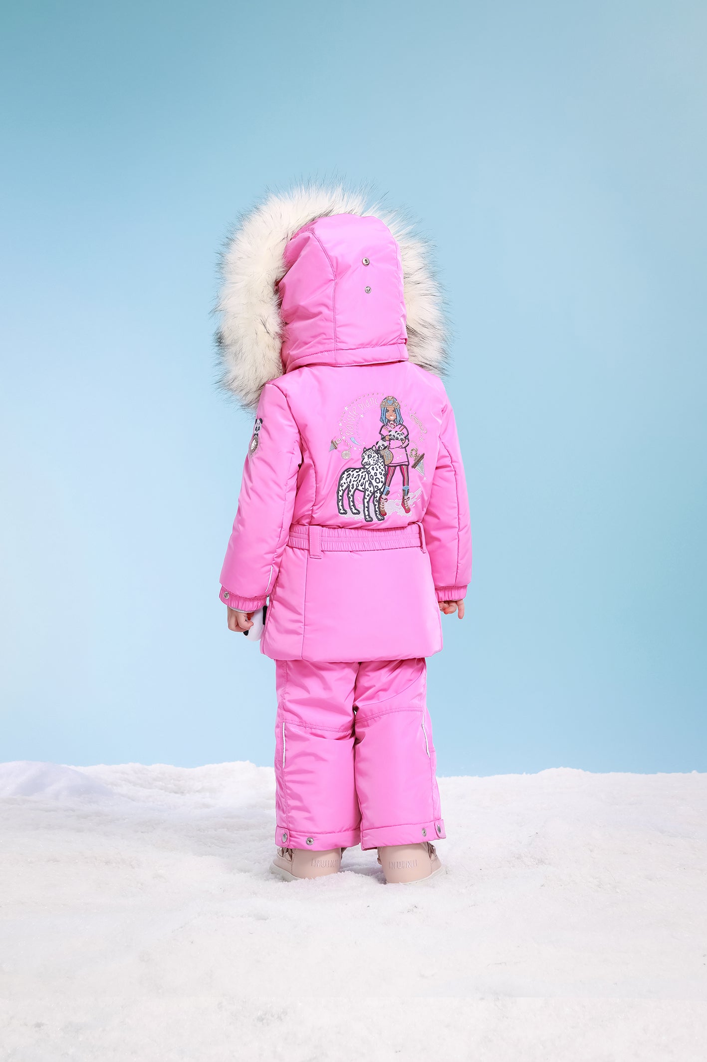 White Pepper Girls' Ski Jacket - Lolly Pink, Waterproof & Warm Winter Coat for Toddlers 2-3 Years | Perfect for Snow Play, Skiing & Outdoor Winter Adventures