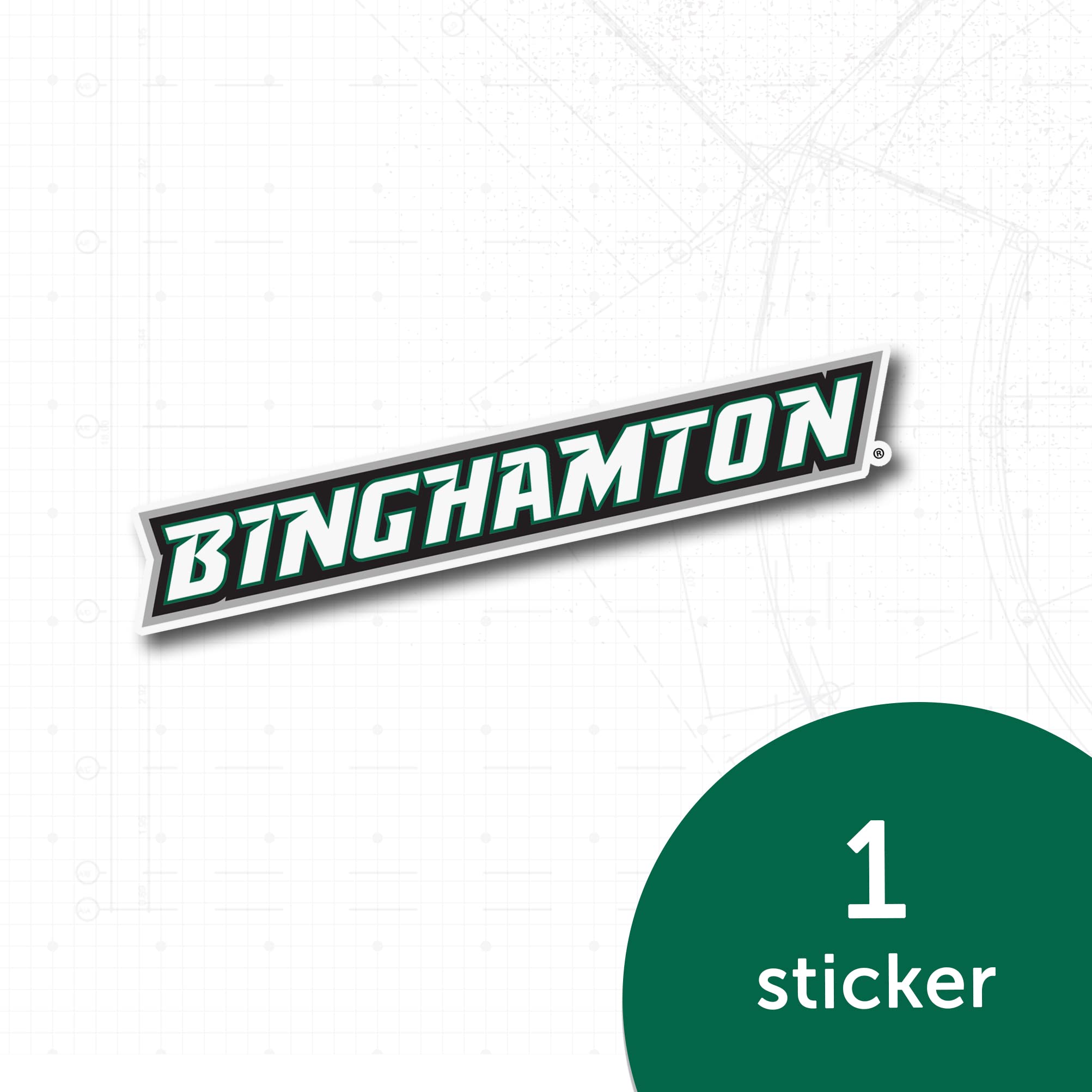 Binghamton University Bearcats Vinyl Decal Sticker - Desert Cactus Design for Laptop, Water Bottle, Car, Scrapbook - Perfect for College Students, Alumni & Fans (IND 00015A)