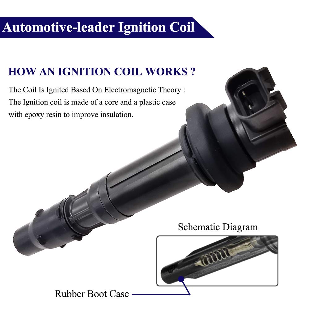 F6T553 Ignition Coil Pack Compatible with 2001-2002 Kawasaki Ninja ZX-6R, Triumph 1200 Tiger, Tiger 800, Street Triple 675, Tiger 800 XRT/XCA/XR - Replaces 129700-4840/0217 - Perfect for Motorcycle Engine Performance & Smooth Riding