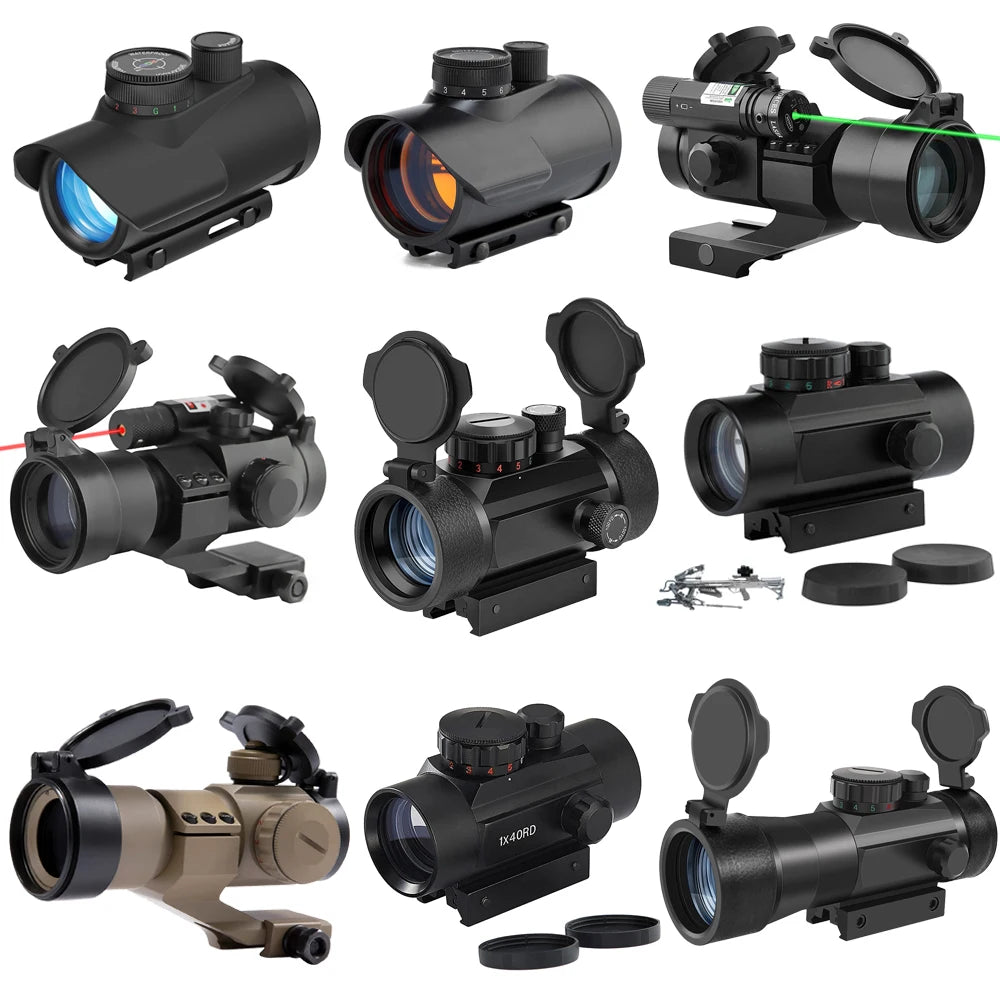 1x30mm Tactical Red Dot Sight Scope with 11/20mm Picatinny Rail Mount - Perfect for Hunting, Shooting & Airsoft | Durable Optical Sight for Outdoor Adventures & Tactical Gear