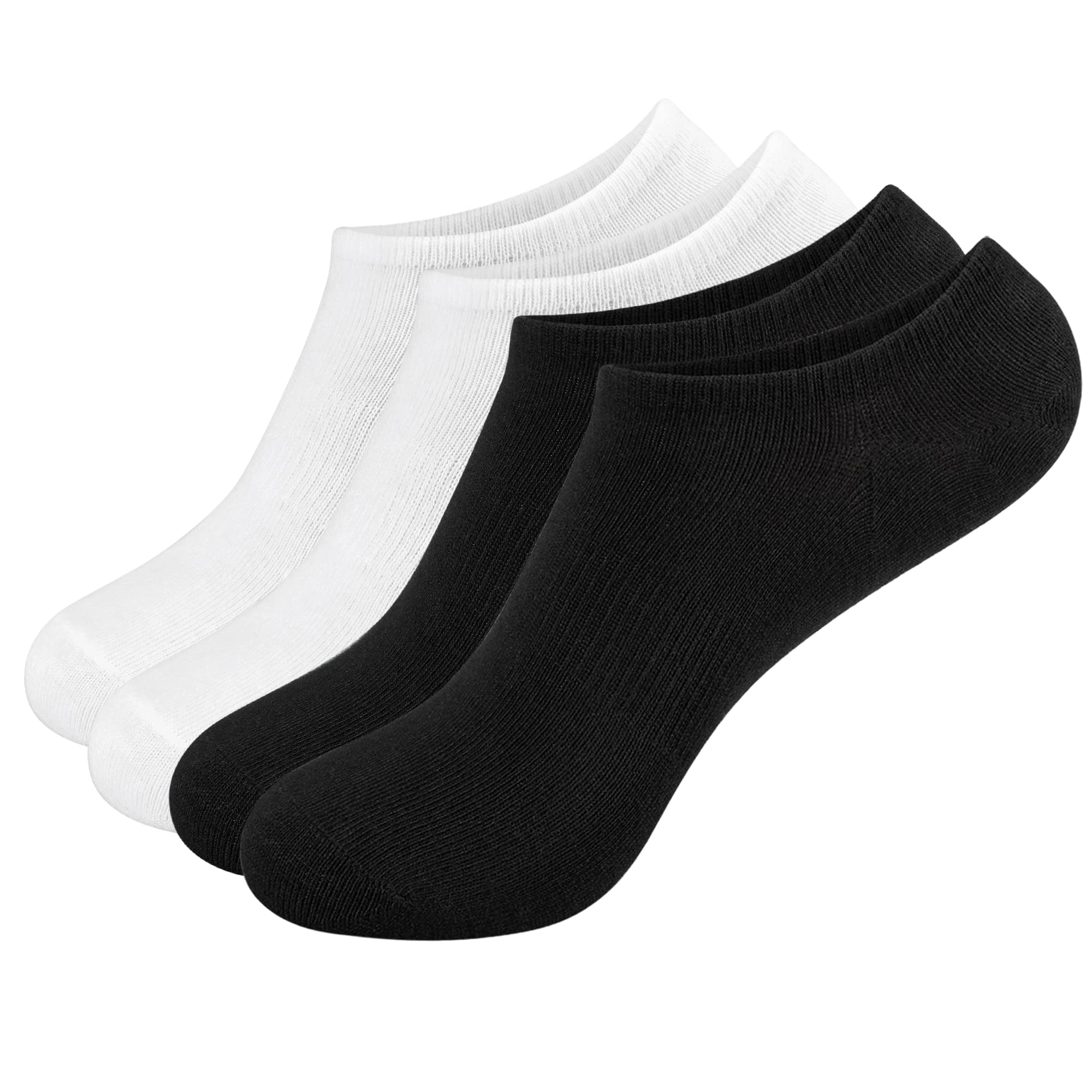 4/8/12 Pairs No Show Socks for Men & Women - Low Cut Invisible Socks, Breathable Soft Casual Athletic Socks for Running, Hiking, Workout & Daily Wear