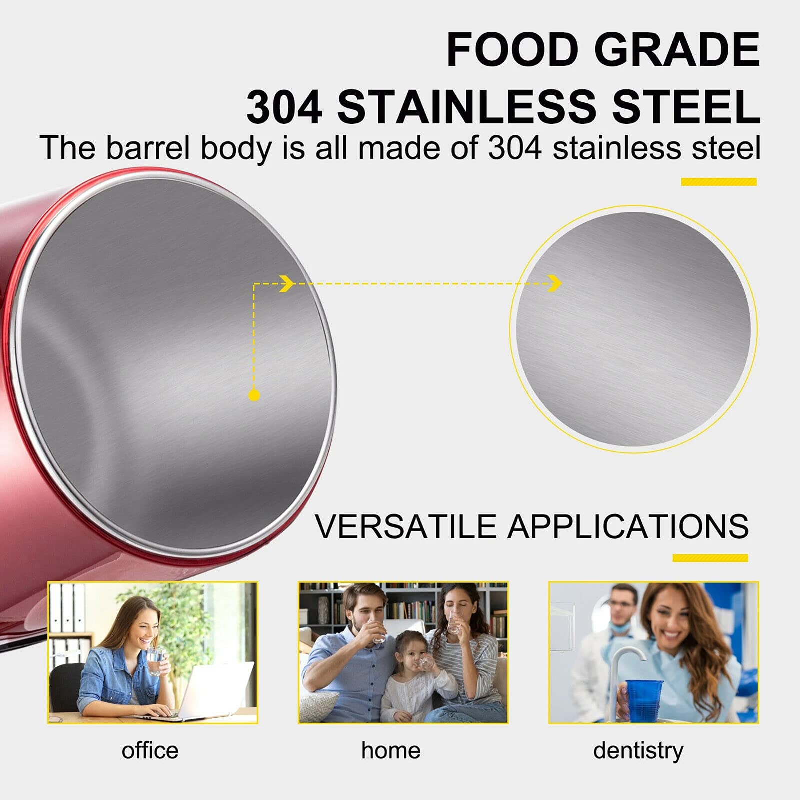4L Stainless Steel Water Distiller for Home - 750W Countertop Distilled Water Maker with Dual Temperature Display | Pure Water for Drinking, Cooking, Baby Formula & Appliances