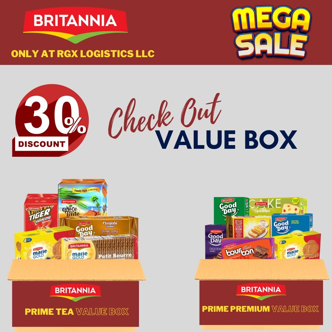 Britannia Good Day Nuts Combo 21.2oz - Almond, Pistachio & Cashew Snacks for Breakfast & Tea Time