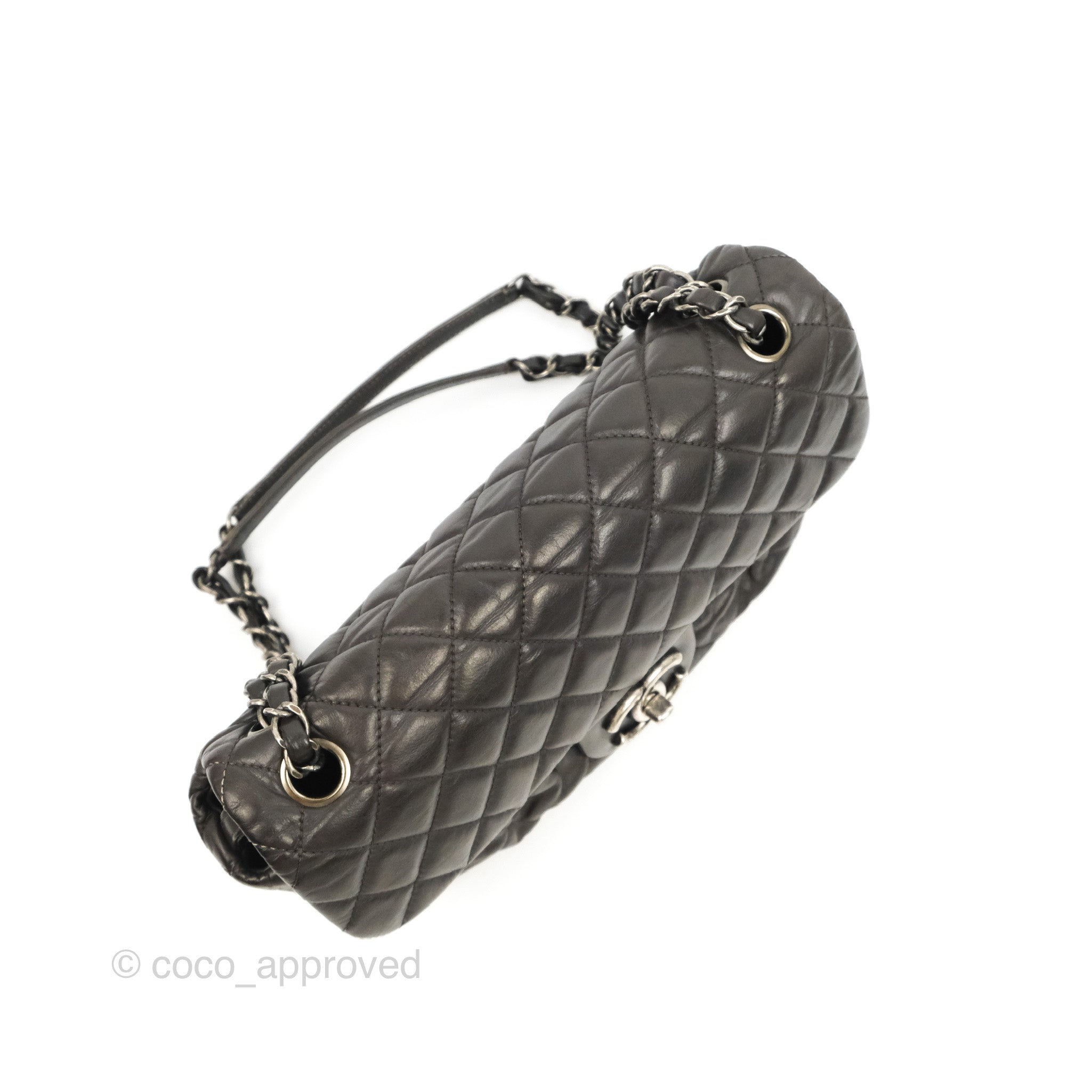 Chanel Quilted Flap Bag in Iridescent Dark Brown Calfskin with Ruthenium Hardware - Luxury Crossbody Purse for Women, Perfect for Parties, Dates & Evening Events