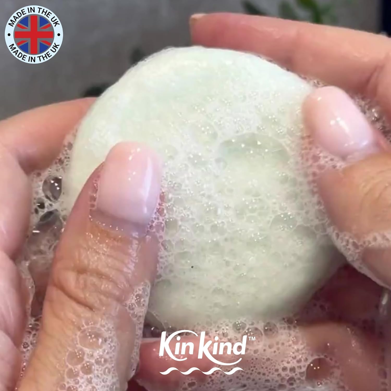 KinKind Rice Water Shampoo Bar for Hair Growth & Thickening - Natural Solid Shampoo with Rice Protein for Fine, Flat Hair | Volumizing & Strengthening Hair Care | Perfect Travel Shampoo for Women & Men | Use for Daily Hair Wash, Travel & Eco-Friendly Lifestyle