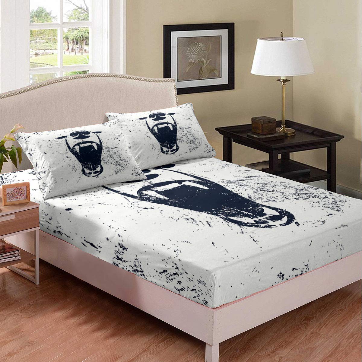 Luxury Silky Queen Size Deep Pocket Fitted Sheet Set (60