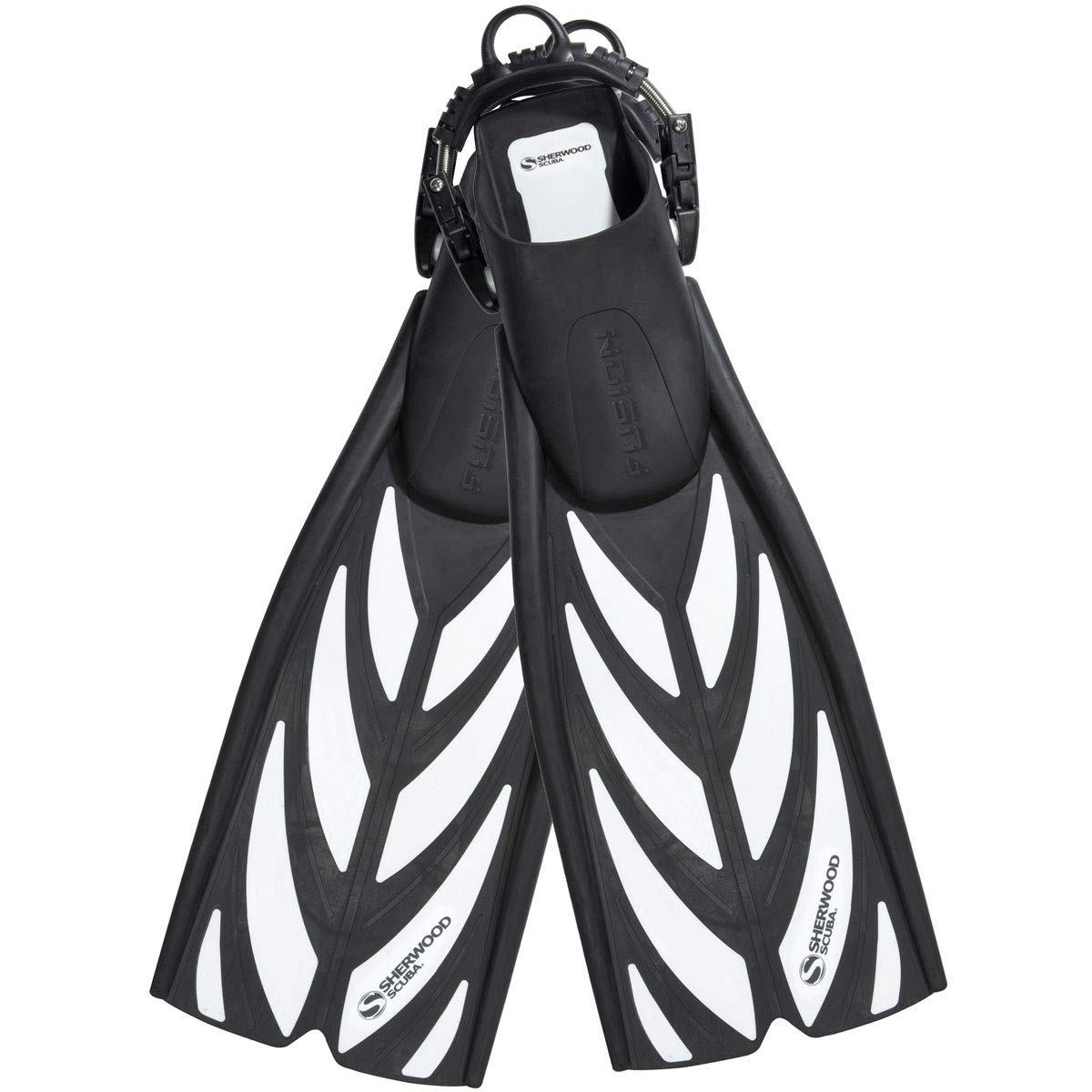 Sherwood Fusion Spring Strap Dive Fins - Lightweight Adjustable Snorkeling & Scuba Diving Fins for Men & Women - Perfect for Ocean, Pool & Travel Adventures
