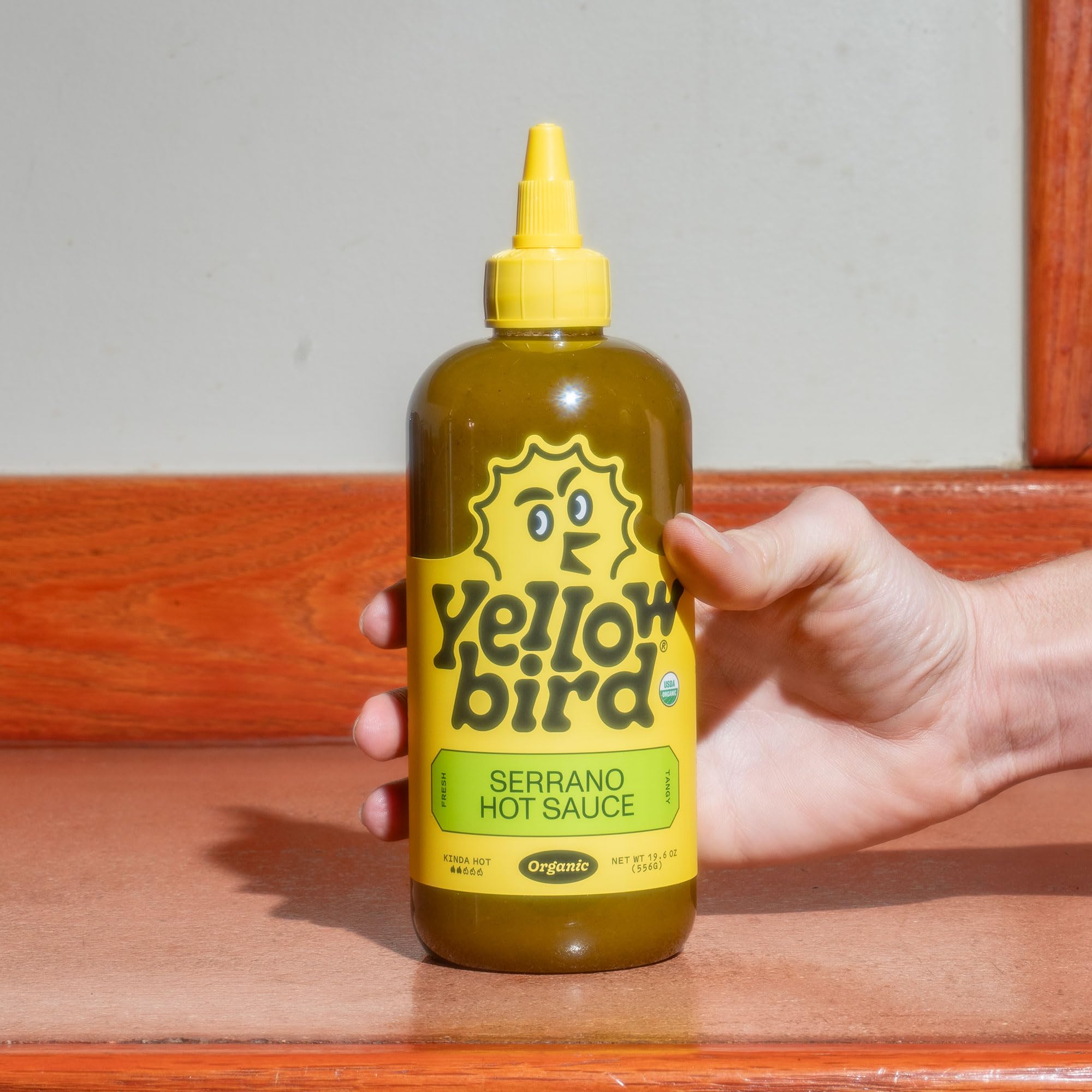 Organic Serrano Pepper Hot Sauce - Mild Green Hot Sauce with Serrano Peppers, Cucumber, Garlic & Lime - Vegan, Gluten-Free - 19.6oz (2-Pack) - Perfect for Tacos, Wings & Grilling