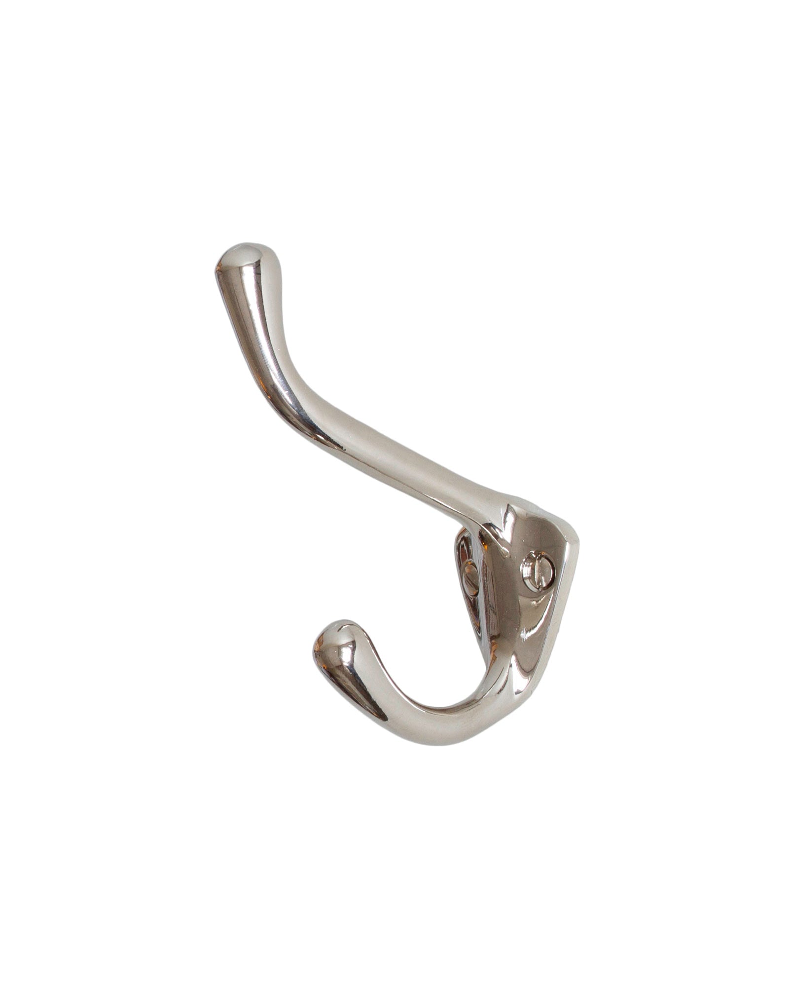 Nickel-Plated Wall Hook for Hats & Clothes - Durable Coat Hanger for Entryway, Bedroom & Closet Organization