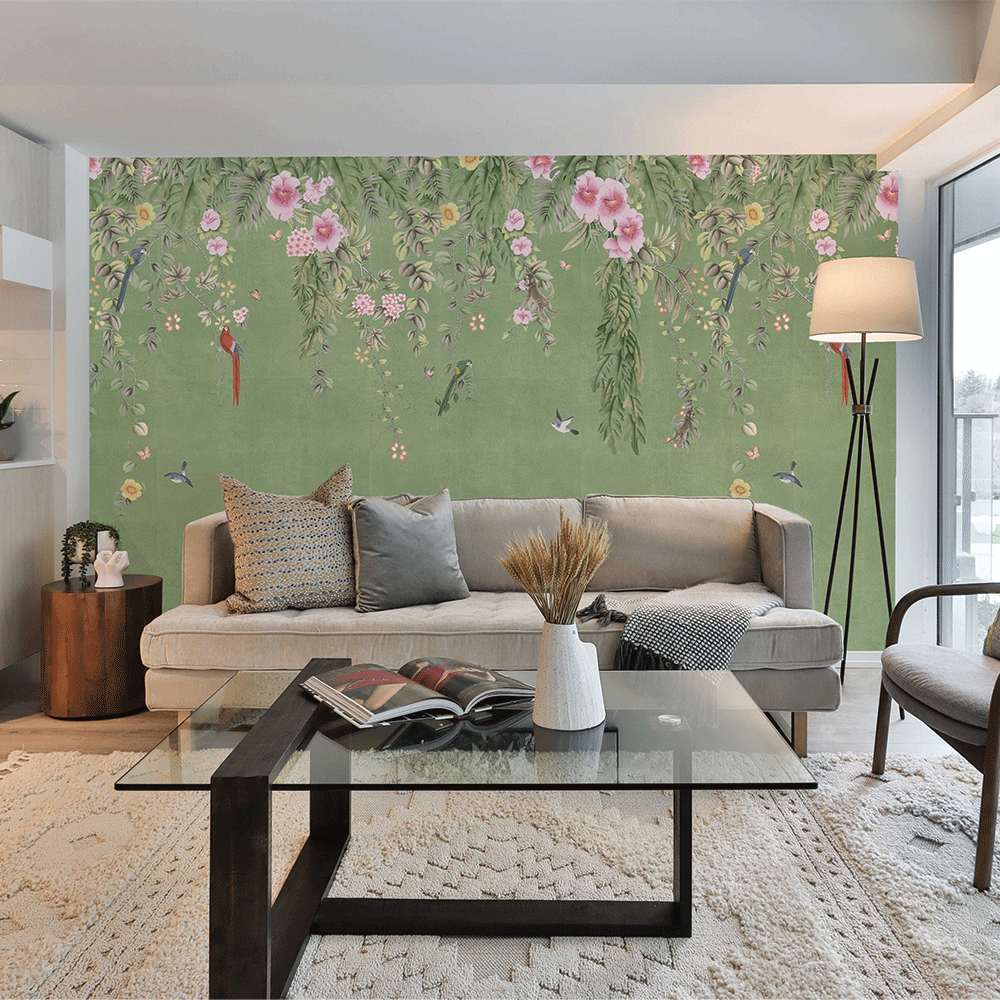 Self-Adhesive Canopy Wall Mural - Easy Peel & Stick Wallpaper for Bedroom, Nursery & Living Room Decor
