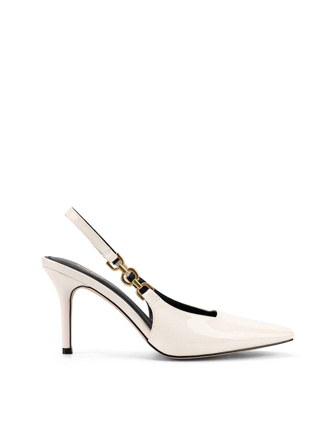 Venus Slingback Stiletto Heels - Women's White Patent Leather High Heels for Party, Wedding & Evening Wear | Comfortable Dress Shoes for Women
