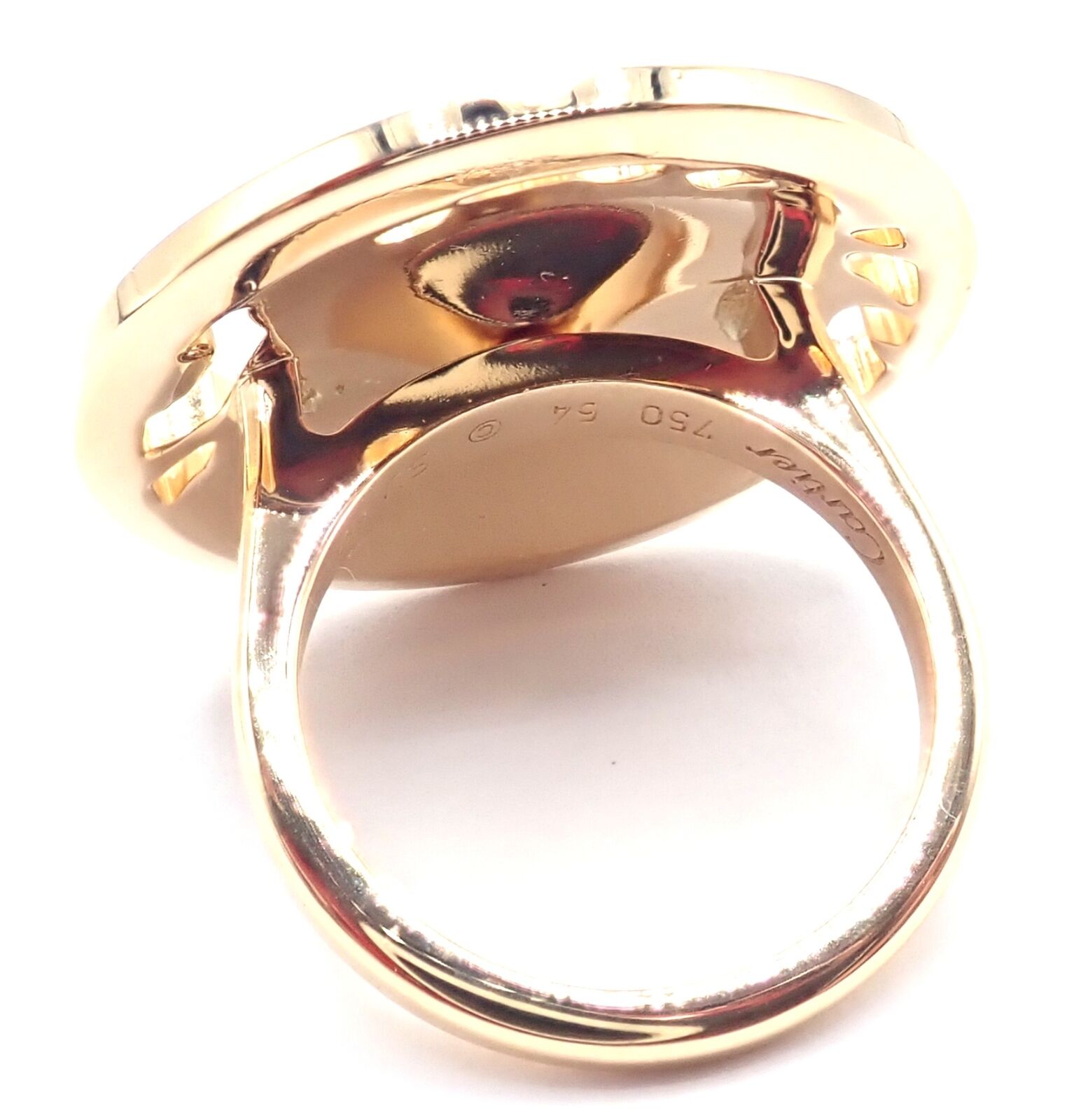 Authentic Cartier Panther 18K Yellow Gold Diamond Lacquer Tsavorite Ring | Luxury Jewelry for Women | Perfect for Weddings, Anniversaries & Special Occasions