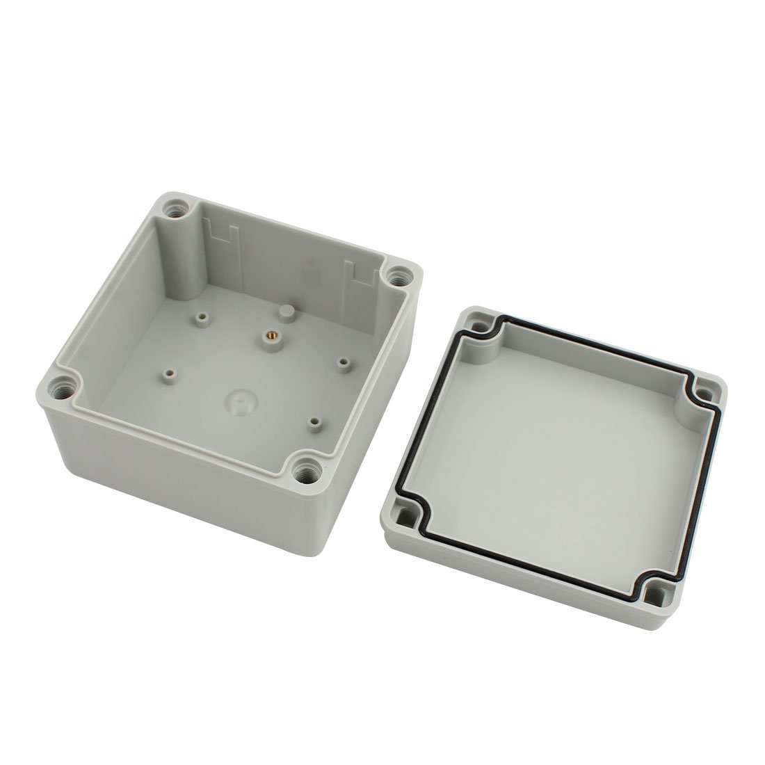 125mm x 125mm x 75mm Waterproof Electrical Junction Box - Gray PVC Enclosure for Conduit & Wiring Fittings | Outdoor DIY Electrical Projects, Garden Lighting & Home Wiring Protection