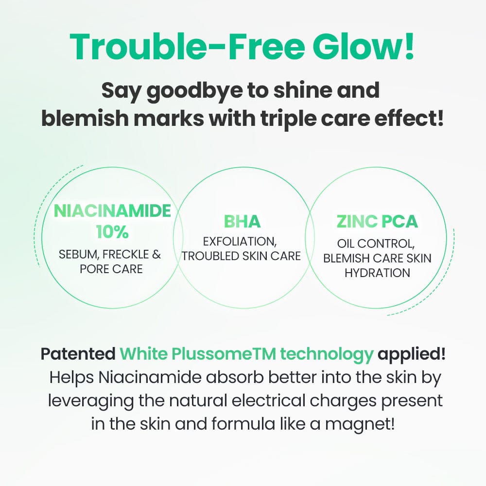 DR.G Niacinamide 10% BHA Zinc Booster Blemish Serum (30ml) - Korean Skincare for Acne-Prone Skin, Redness & Pore Care - Perfect for Nighttime Routine & Post-Breakout Recovery