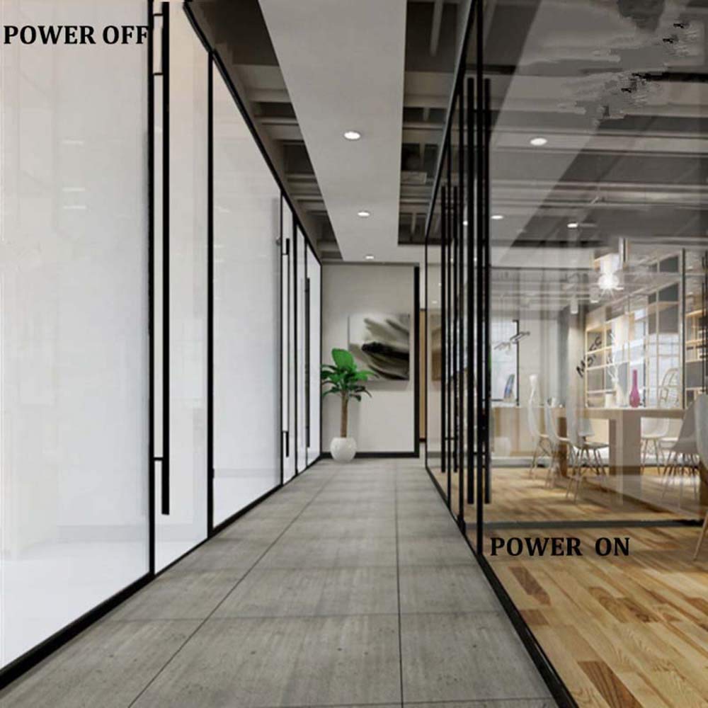 PDLC Switchable Smart Film - Electric Smart Glass Adhesive for All-Day Privacy Protection (6Inch x 12Inch) | Perfect for Office Windows, Home Bathrooms & Conference Room Partitions