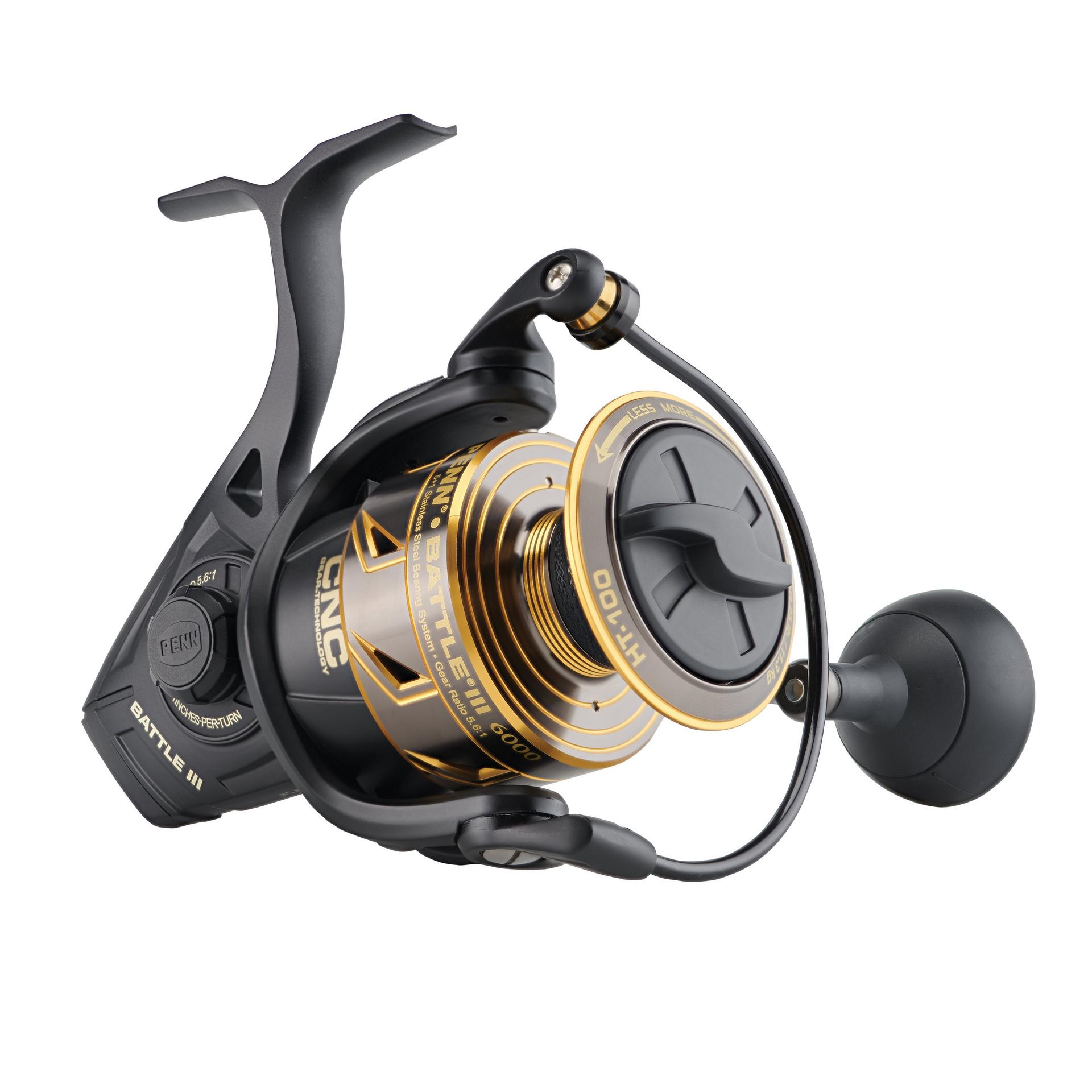 Battle® III Spinning Reel - High Performance Fishing Reel for Saltwater & Freshwater | Smooth Drag System, Lightweight Design | Perfect for Bass, Trout & Offshore Fishing