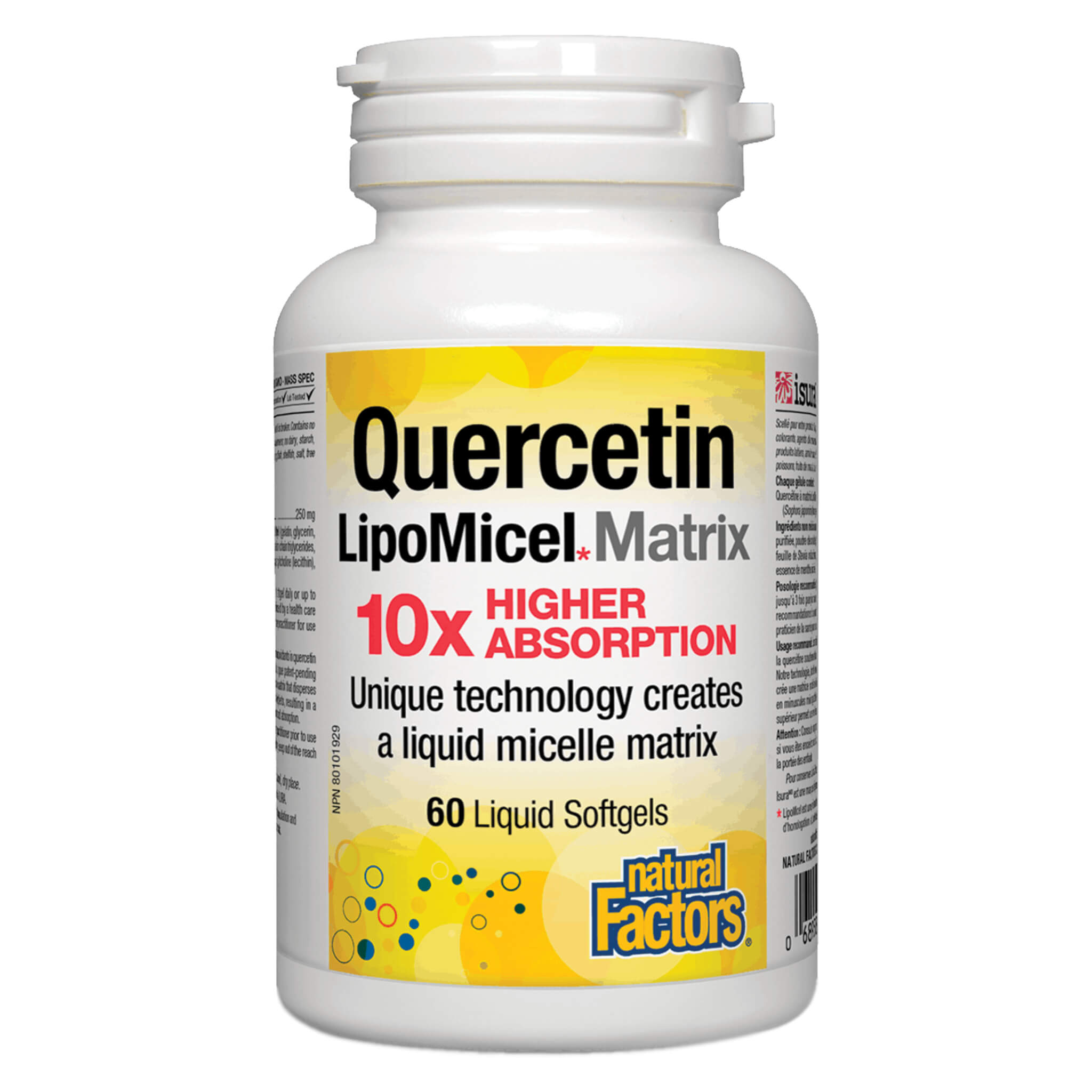 Quercetin with Liposomal LipoMicel Matrix - Premium Bioflavonoid Supplement for Immune Support & Antioxidant Benefits - Ideal for Daily Wellness & Allergy Relief