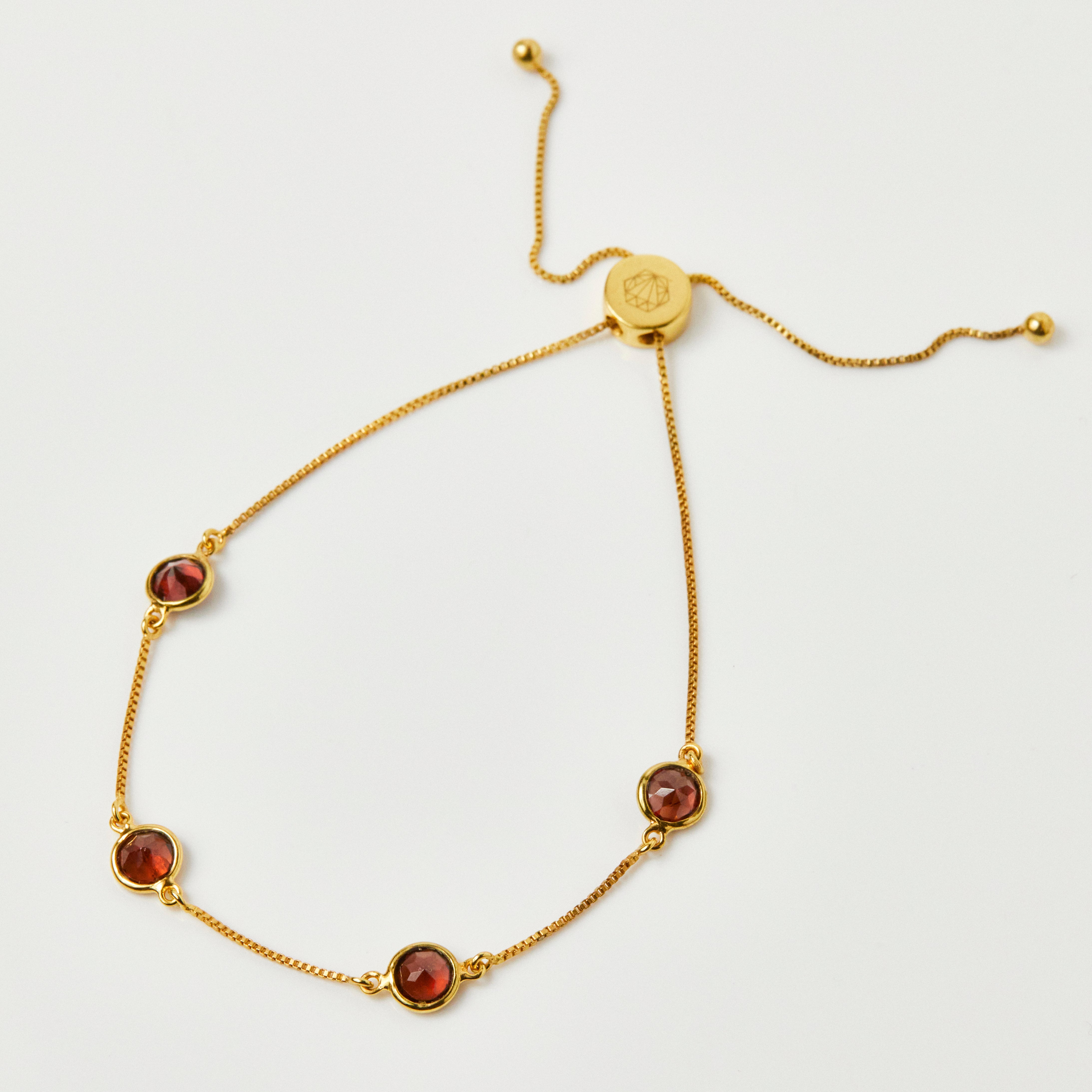Elegant Semi-Precious Birthstone Bracelet | Personalized Zodiac Jewelry Gift for Women | Perfect for Birthdays, Anniversaries & Special Occasions