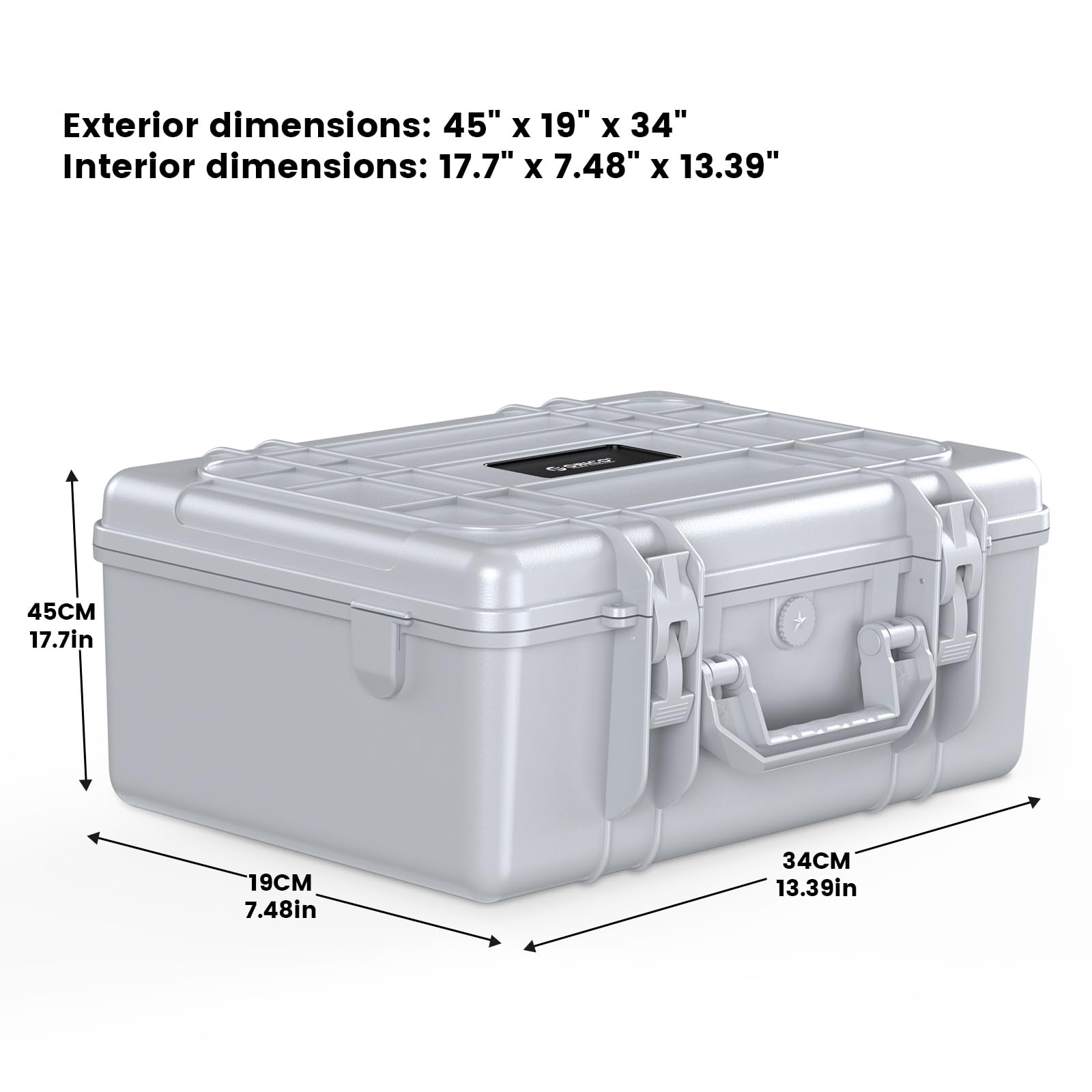 ORICO 20-Bay 3.5 Inch HDD SSD Hard Drive Storage Case - Shockproof, Anti-Static, Moisture-Proof Carrying Box with Foam Protection for Data Backup, Server Storage & IT Professionals (Model: PSC L20)