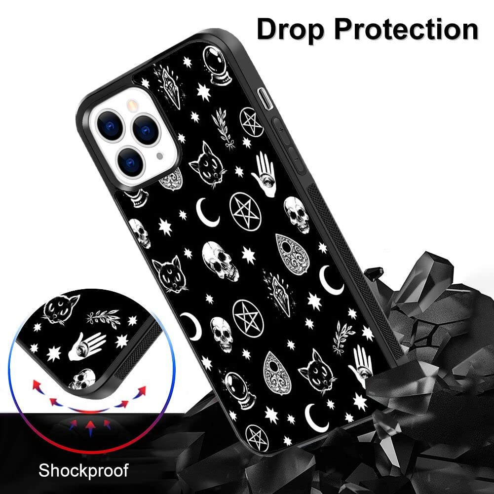 Witch Art Pattern Shockproof Protective Hard PC Phone Case for iPhone 13 Pro Max - Lightweight Soft Bumper Cover for Everyday Use, Travel & Outdoor Activities