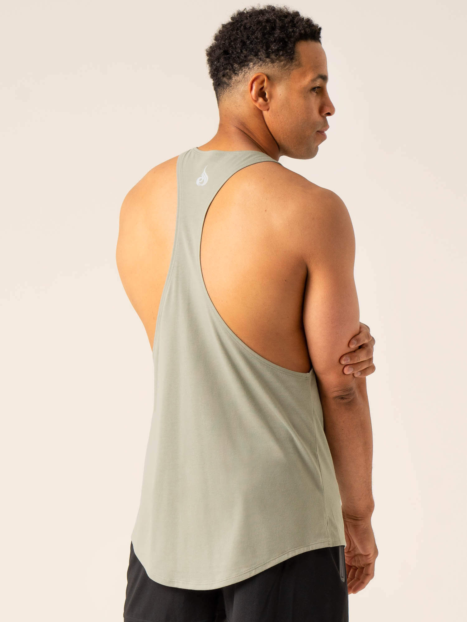 Advanced Stringer T-Back Bikini Top in Sage Green - Perfect for Beach, Pool & Summer Vacations