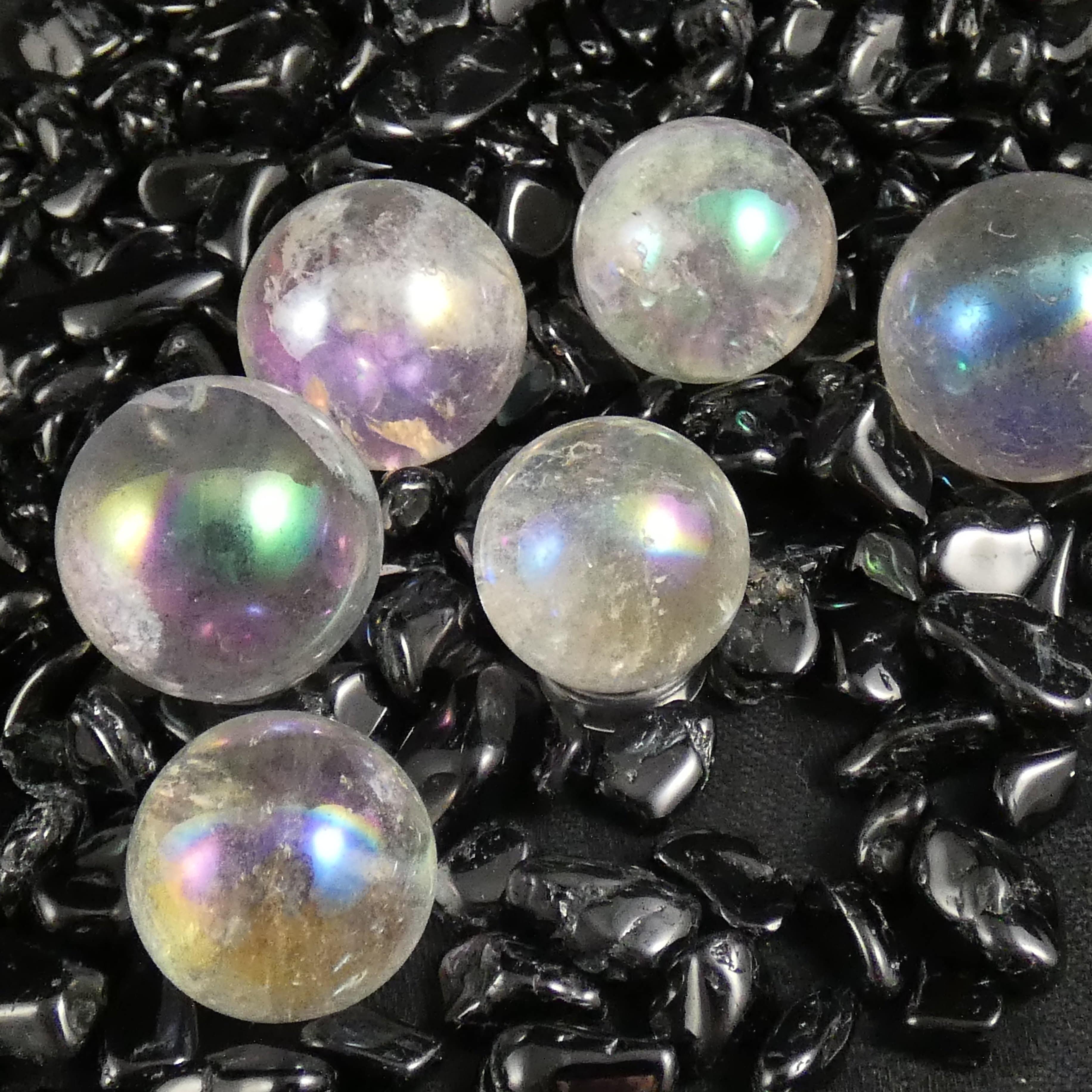 Angel Aura Quartz Sphere - Healing Crystal Ball for Meditation, Reiki, Chakra Balancing & Energy Work - Perfect for Home Decor, Spiritual Gifts & Yoga Space